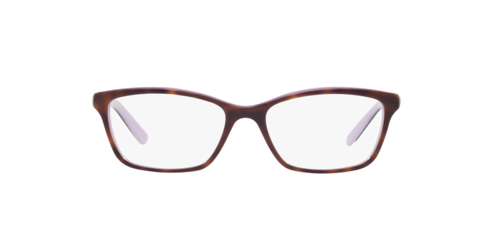 Ralph Lauren RA 7044 1038 Dark Havana/Lavender Plastic Cat-Eye Eyeglasses 52mm Ralph by Ralph Lauren RA7044 1038 Cat Eye Tortoise On Purple  main image 3