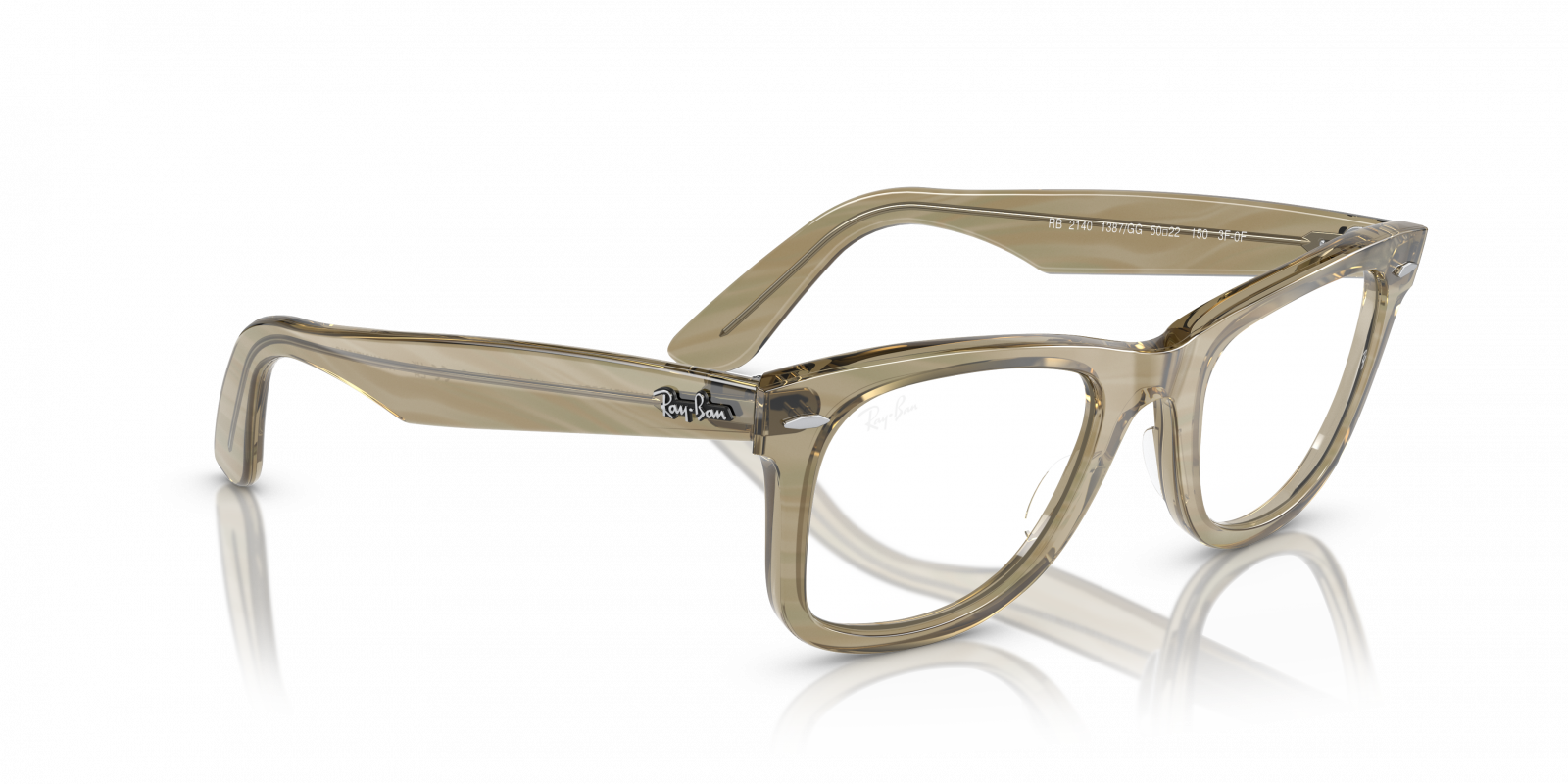 Ray-Ban RB2140 6059/X4 Women\'s Square Sunglasses Clear Frame Brown Tinted Amazon.com: Ray-Ban RB2140F Original Wayfarer Photochromic  main image 2