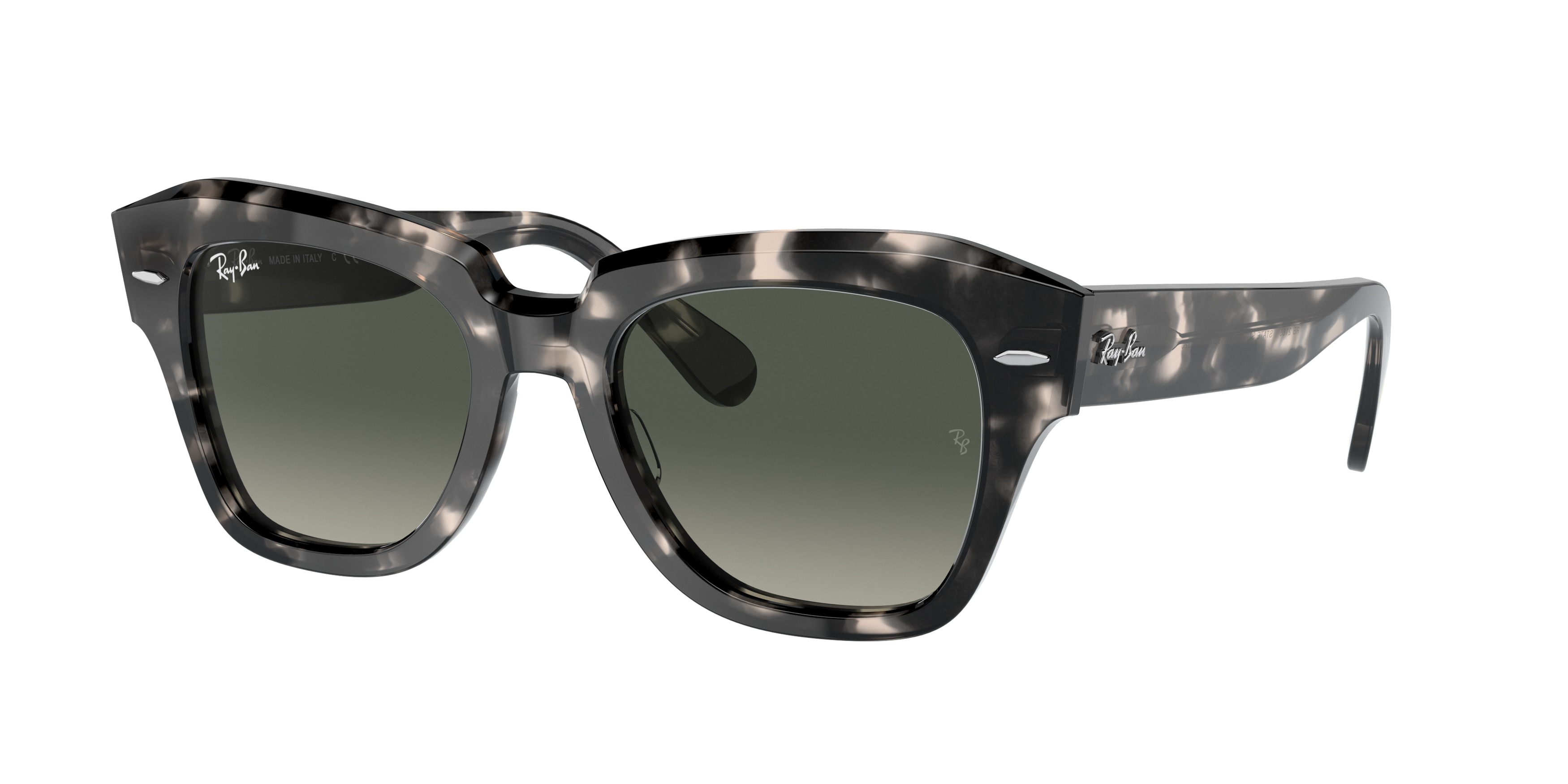 Ray-Ban RB2186 State Street Grey Havana Sunglasses - Amevista display picture 1