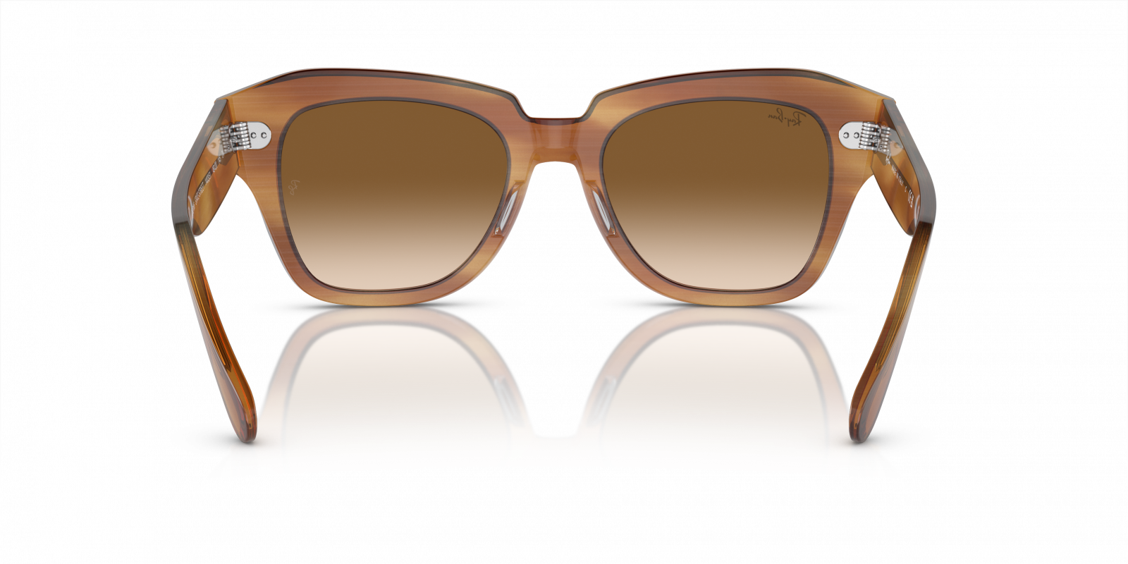 Ray-Ban RB2186 State Street Sunglasses - Striped Brown 