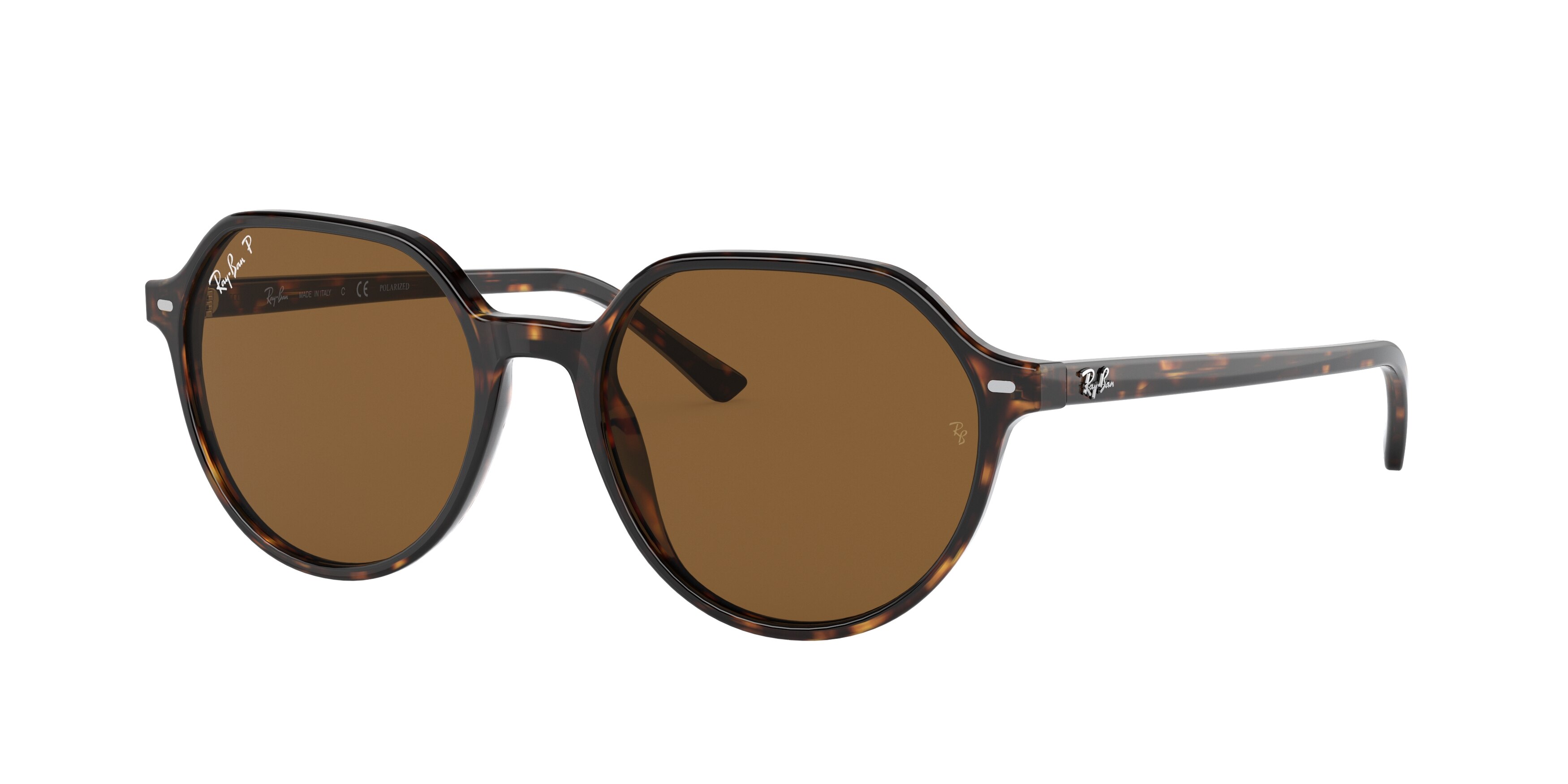 Ray-Ban Thalia Polarized Sunglasses RB2195 Havana Brown NEW Ray Ban Thalia Brown Classic B-15 Square Unisex Sunglasses  main image 3