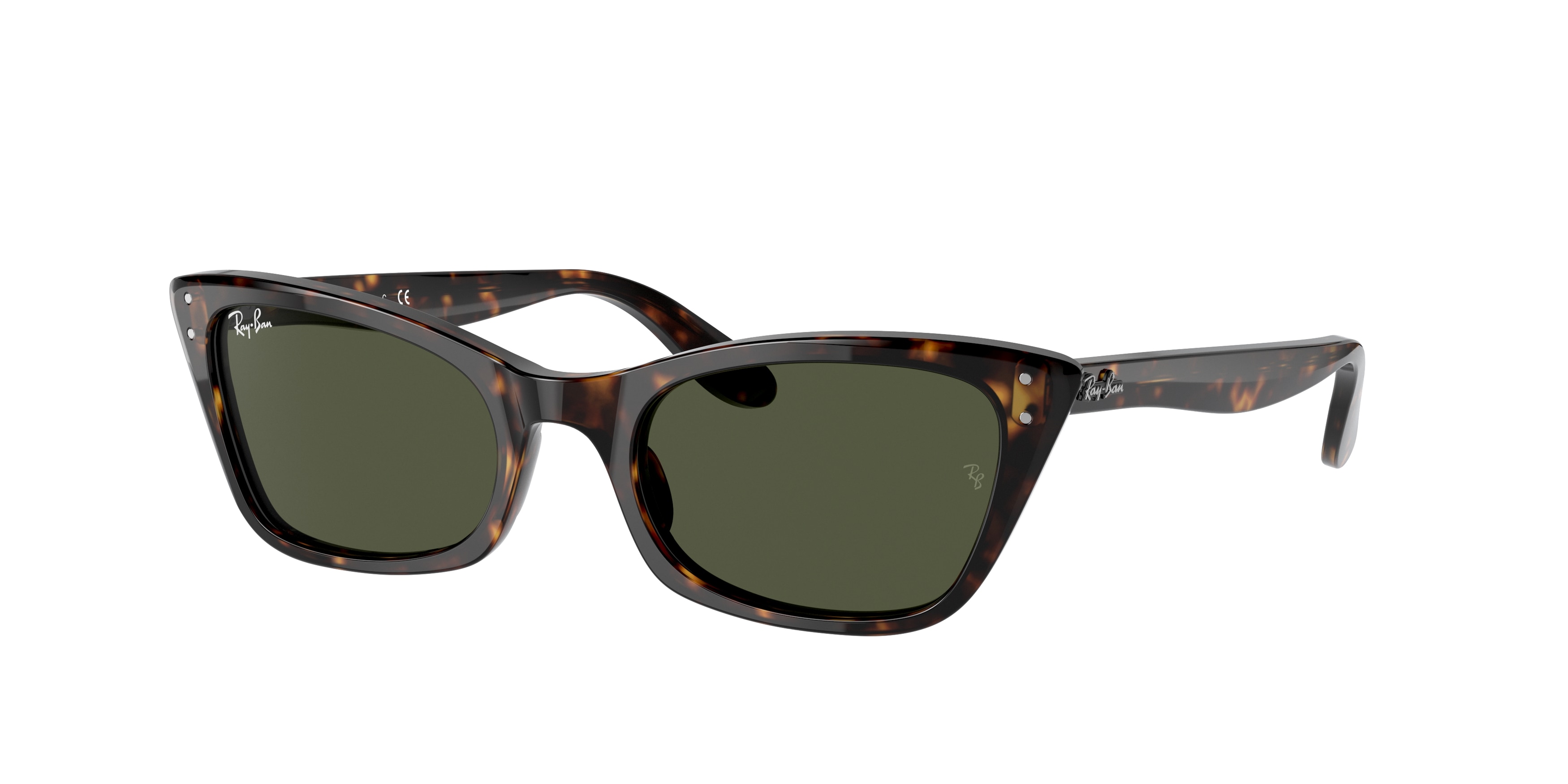 Ray-Ban RB2299 Lady Burbank Sunglasses - Havana Green Cat 