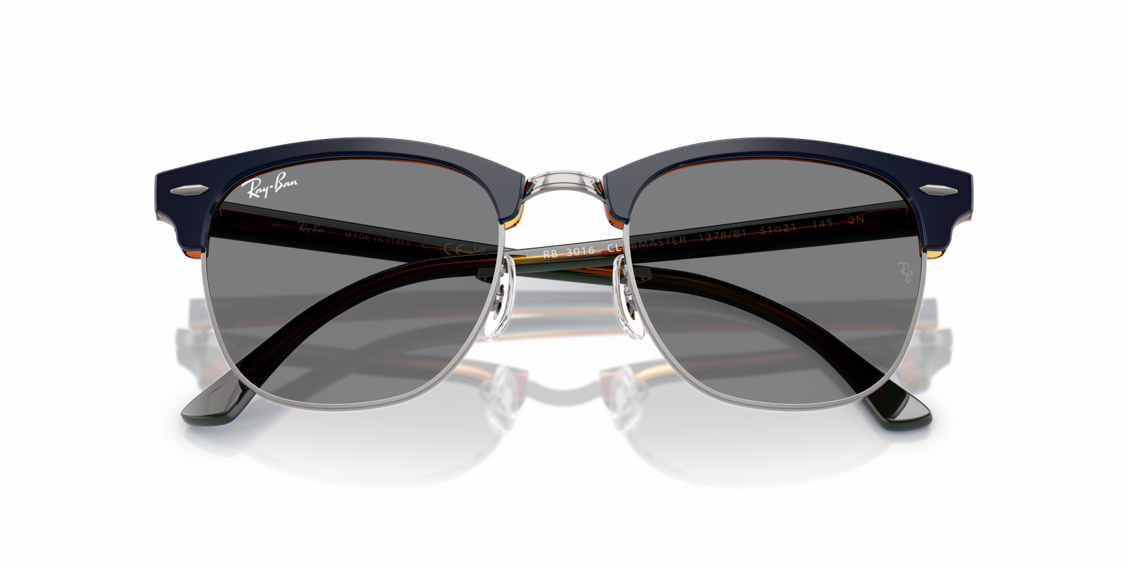 Rayban RB3016 Clubmaster Eyeglasses Ray-Ban RB3016 Clubmaster Sunglasses - YouTube main image 2