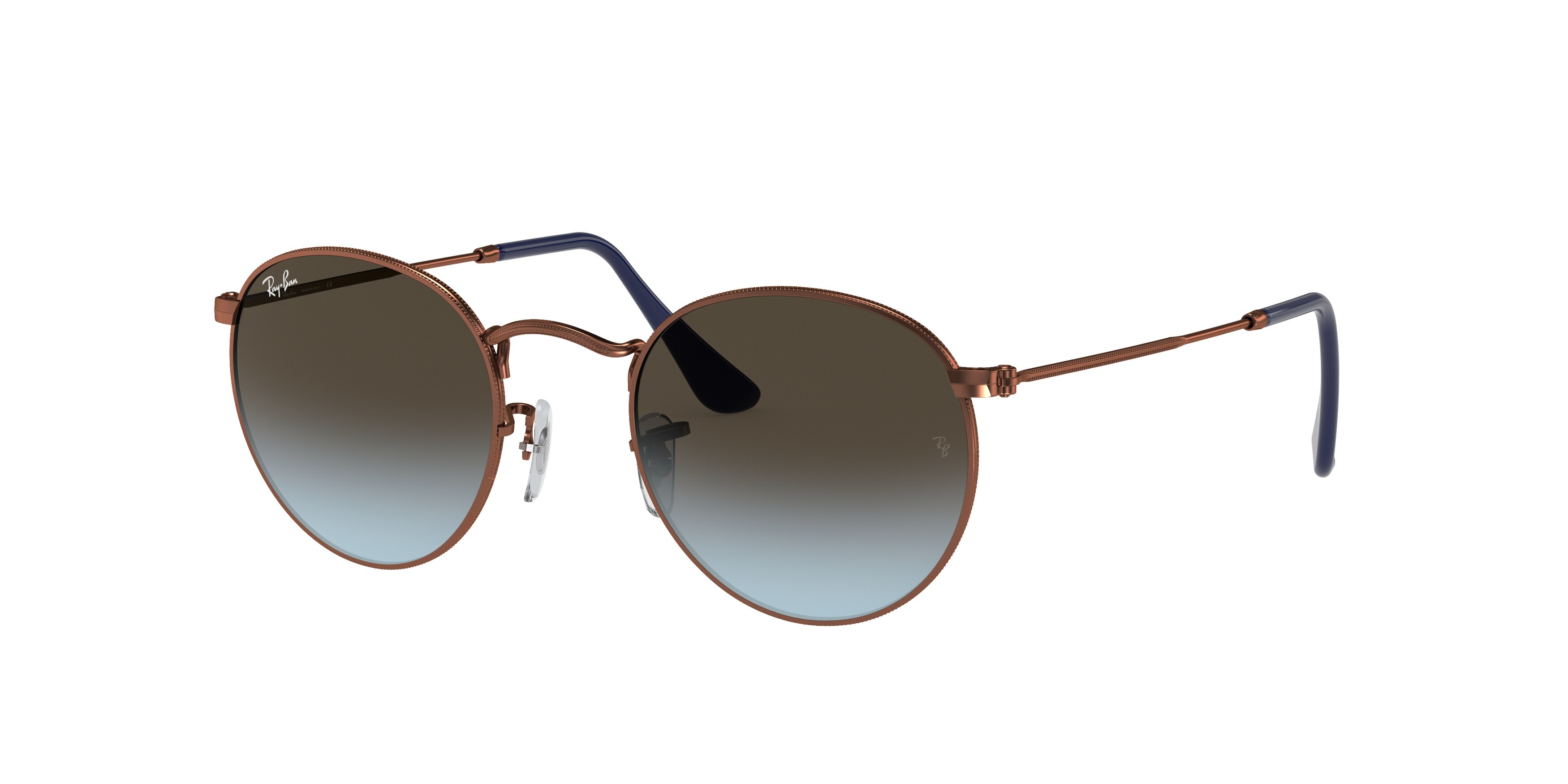 Ray-Ban round metal sunglasses 0rb3447 ROUND METAL Sunglasses in Gold and G-15 Green - RB3447 | Ray  main image 4