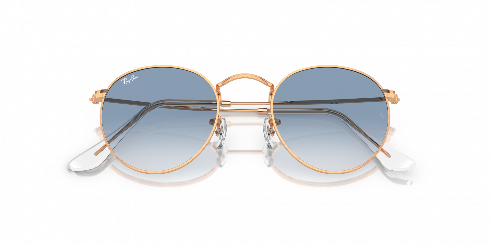 Women\'s Ray-Ban RB3447 53mm Round Sunglasses Ray-Ban RB3447 Round - Round Gold Frame Prescription  main image 3
