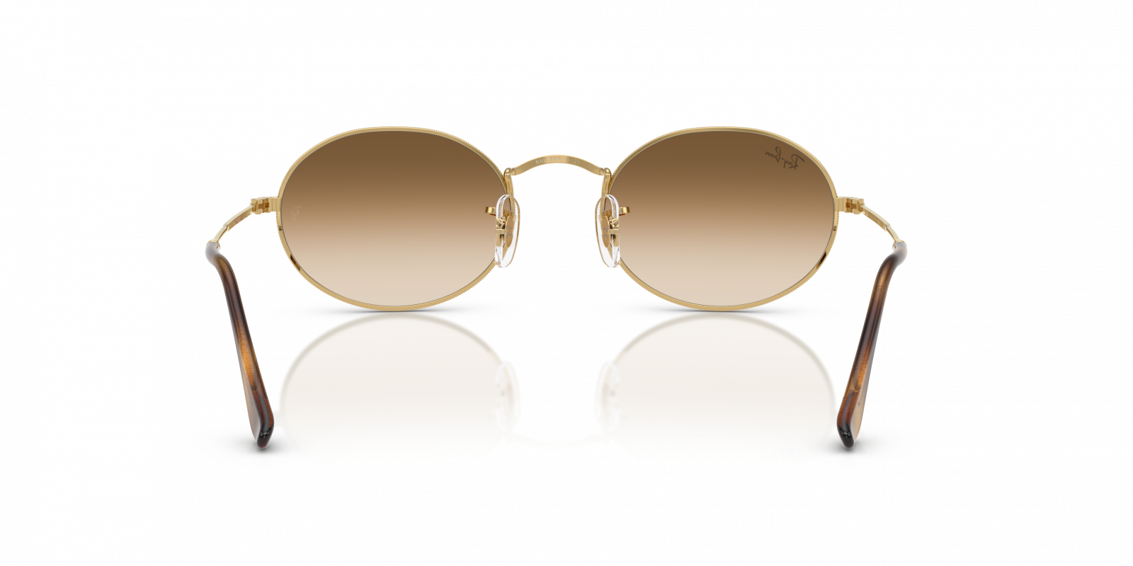 Ray-Ban RB3547 001 51 Oval Sunglasses - Gold Frame 