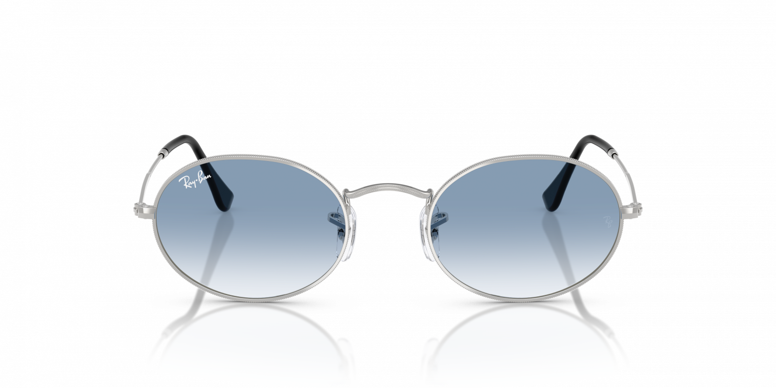 Ray-Ban Round Metal Sunglasses in Silver with blue/silver reflective Lenses Amazon.com: Ray-Ban Unisex RB8147M Titanium Round Sunglasses  main image 3
