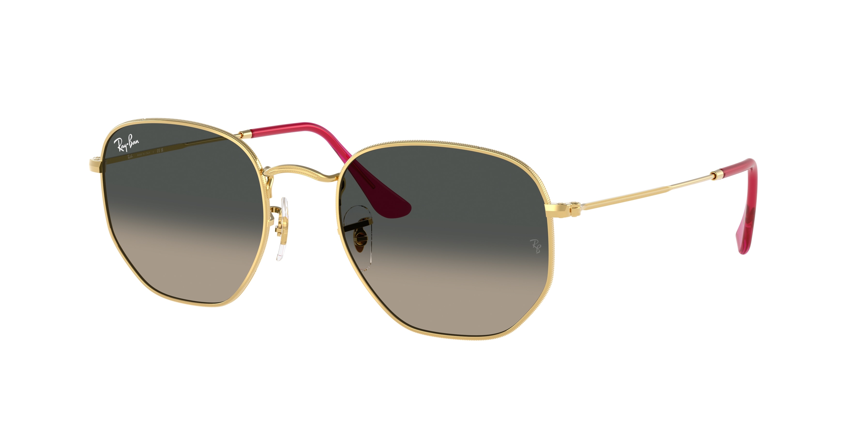 Ray bans hexagon sunglasses Ray-Ban Hexagonal RB3548 001/BH - Sunglasses for Man and  main image 3