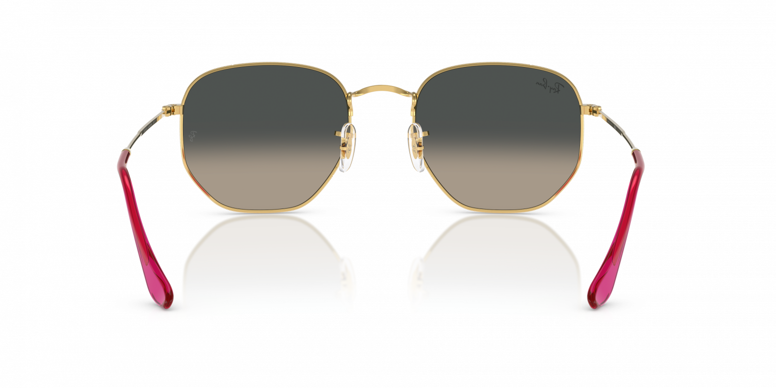 Ray-Ban Gold Hexagonal Sunglasses Ray-Ban RB3947 Sunglasses 001/31 Arista Gold - eye-oo.com main image 2