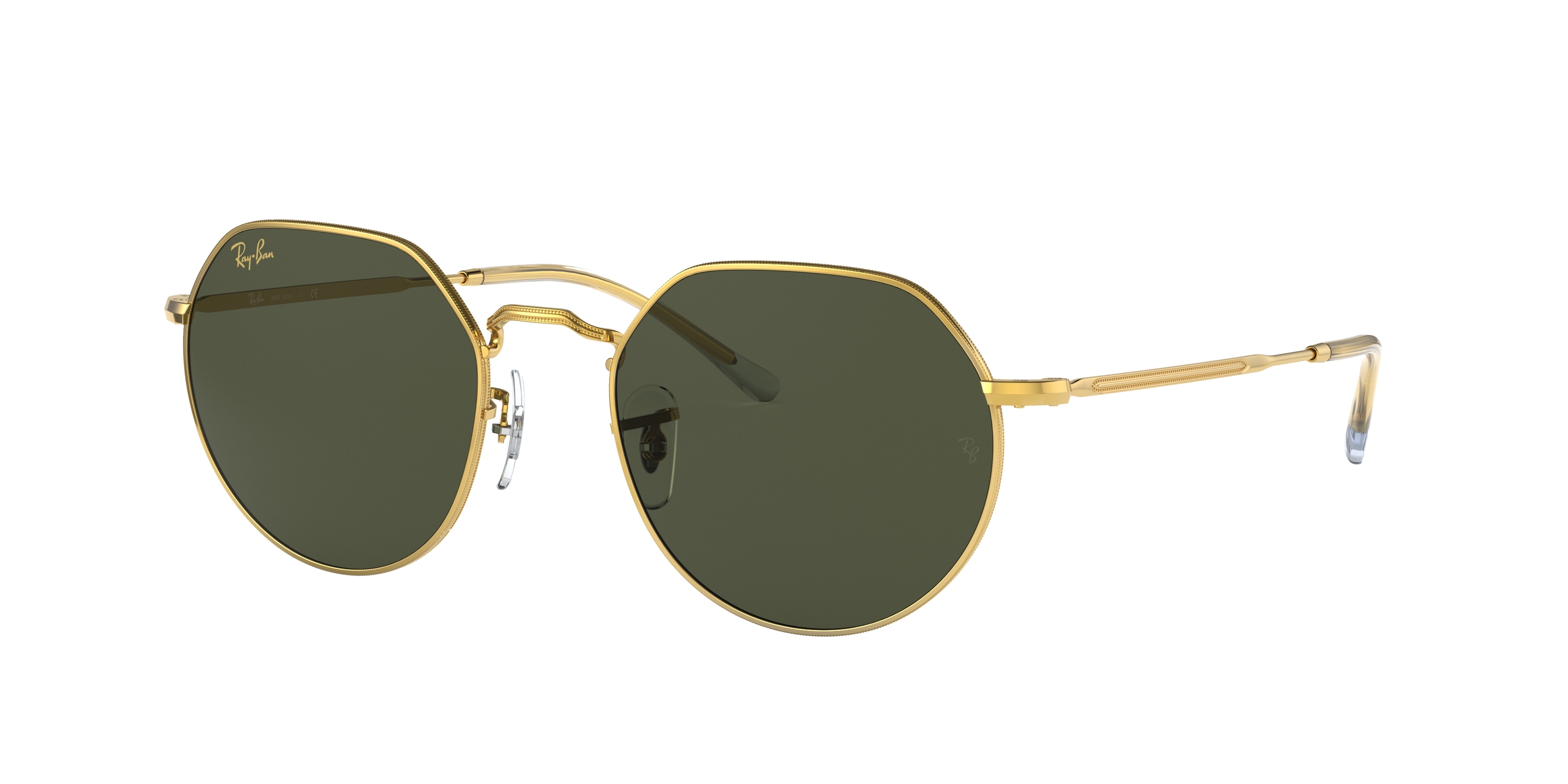 Ray-Ban 3565 Jack Gold and Brown Sunglasses Ray-ban Jack RB3565 - Kalispell Vision Clinic main image 3