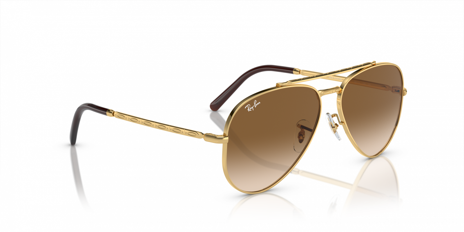 Ray-Ban RB3625 001 51 New Aviator Sunglasses - Gold Frame 