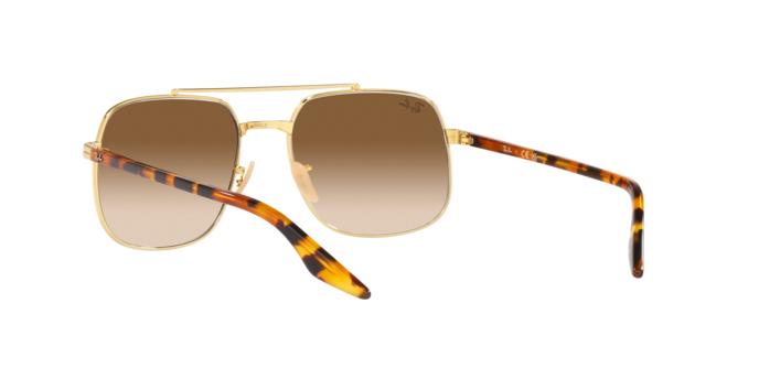 Ray-Ban RB3699 001 51 Gold Sunglasses for Men & Women - Amevista
