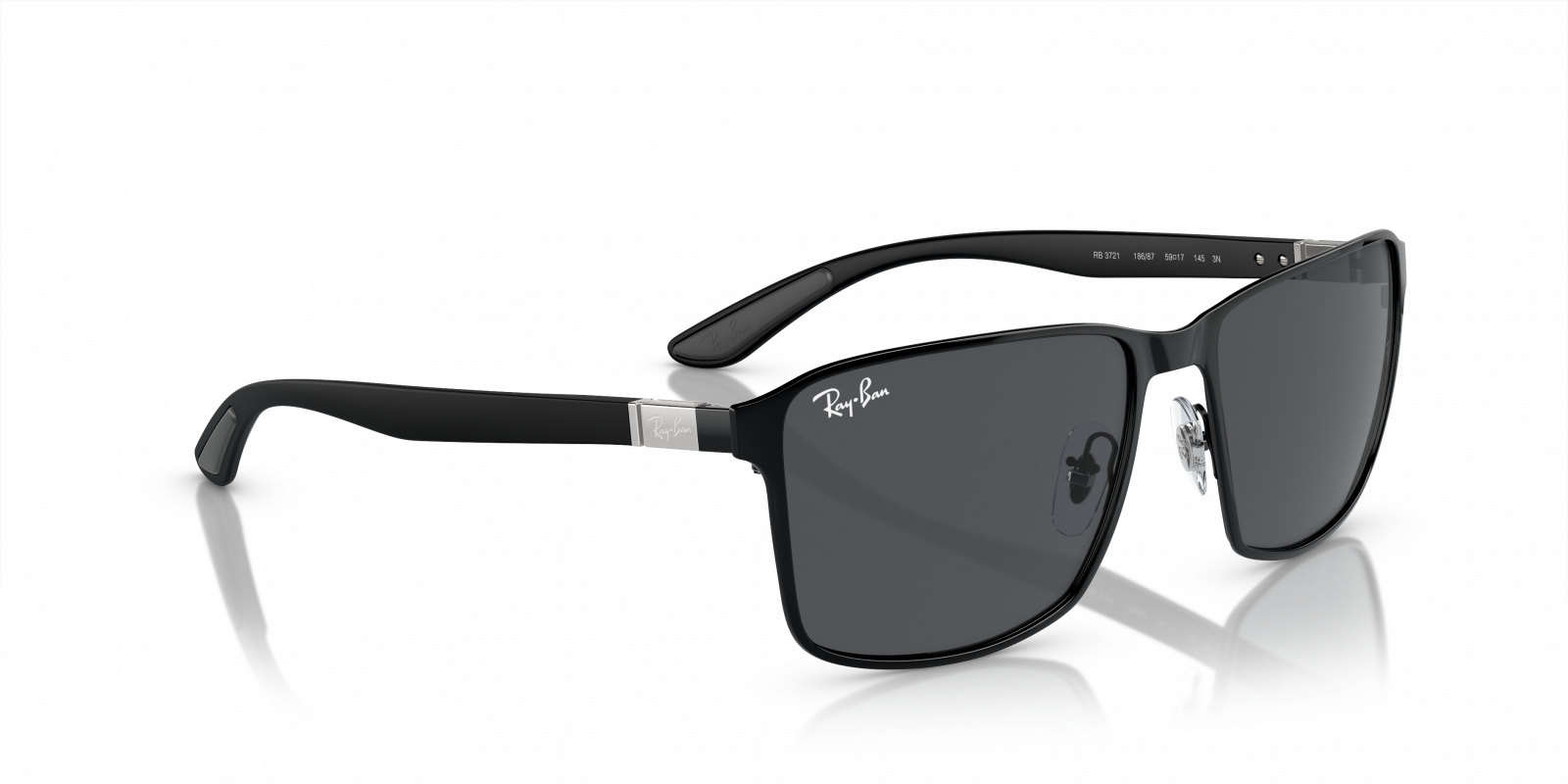 NWT Ray-Ban Black Frame Sunglasses with Black Gradient Lenses Ray-Ban Sunglasses Zaya RB4456 667781 main image 3