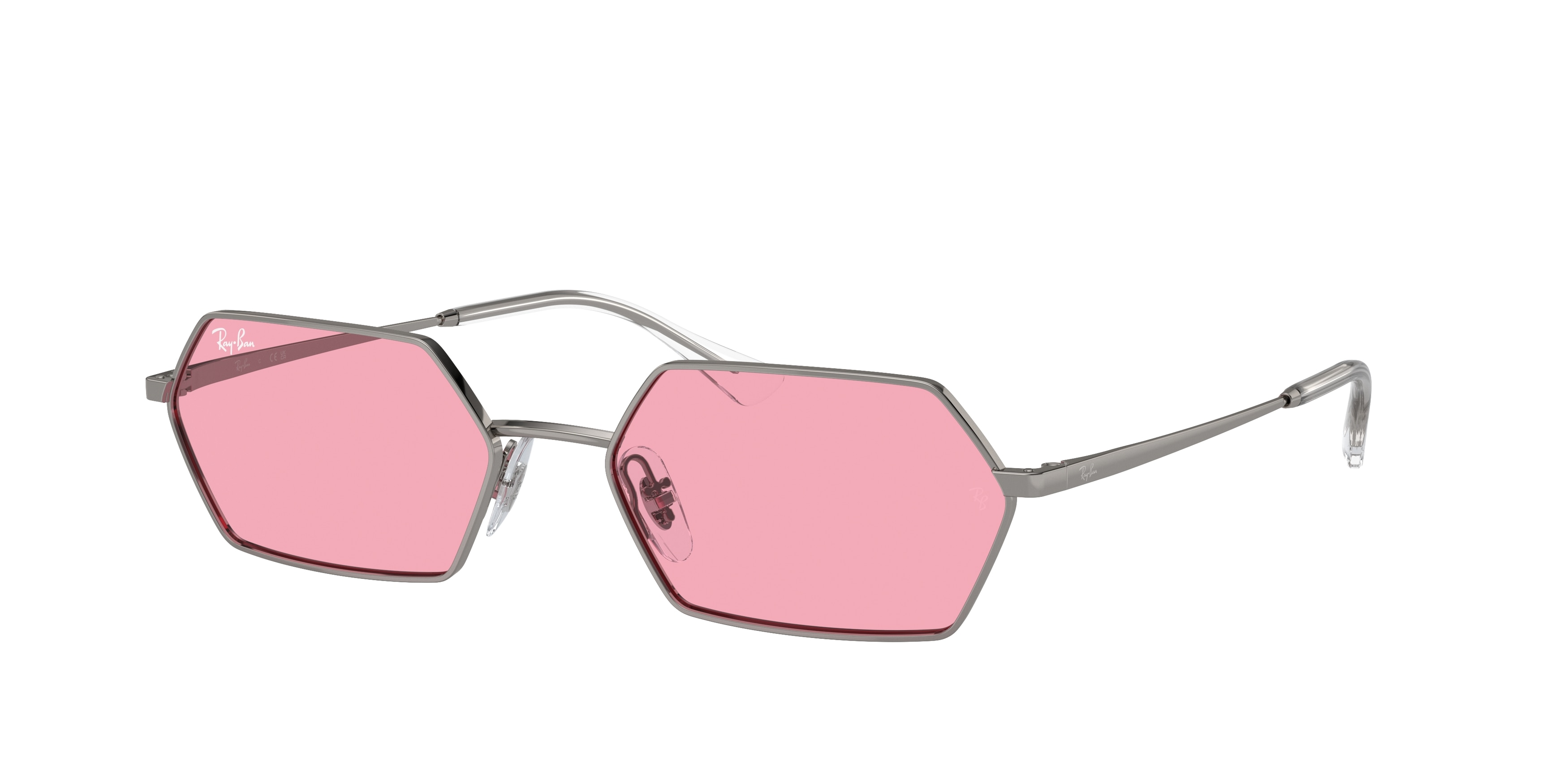 Ray Ban Pink Sunnies Ray-Ban Erika Sunglasses RB4171 674211 Transparent Pink  main image 4