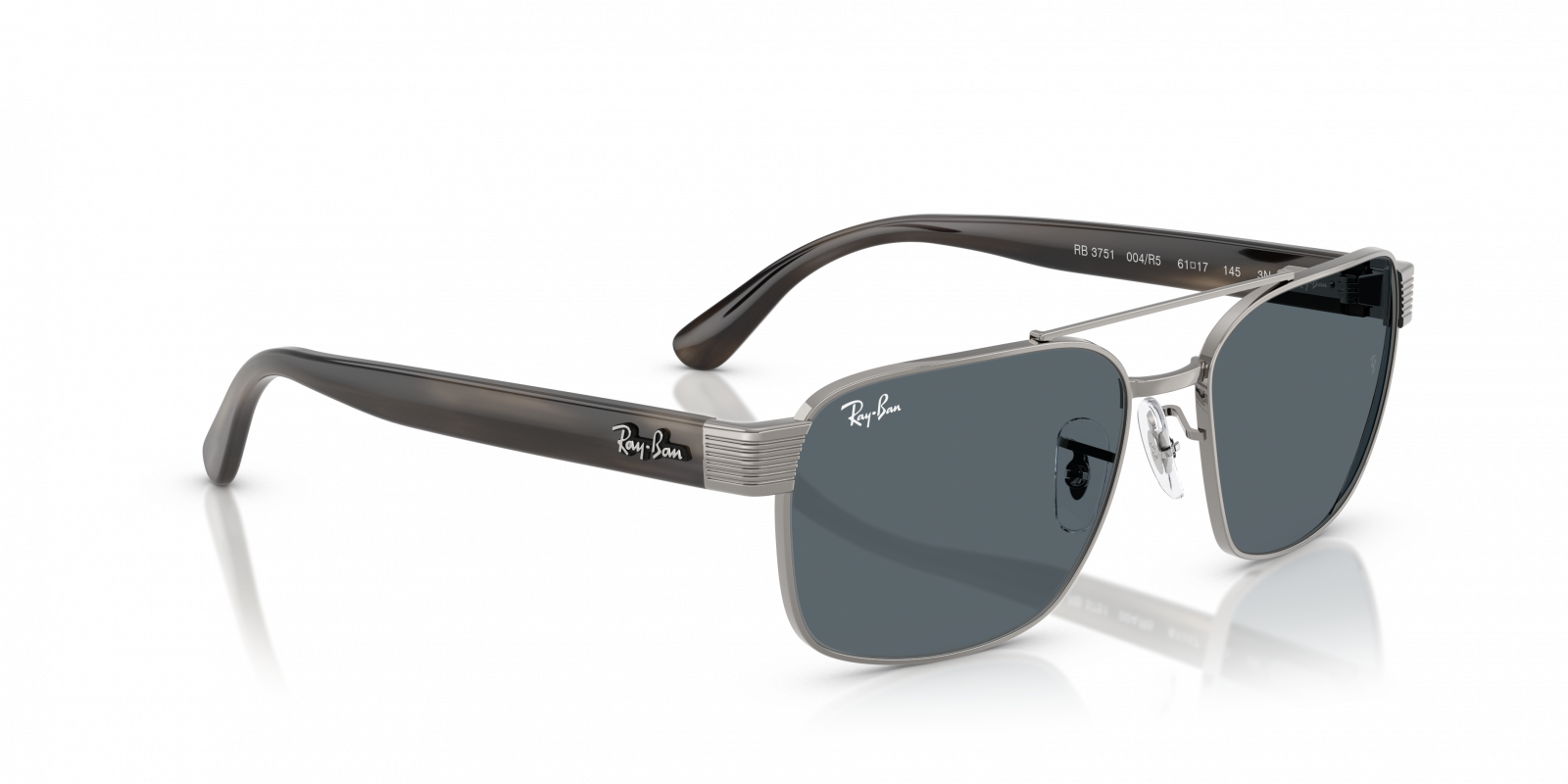 Ray-Ban RB3751 004 R5 Sunglasses - Gunmetal & Blue - Amevista