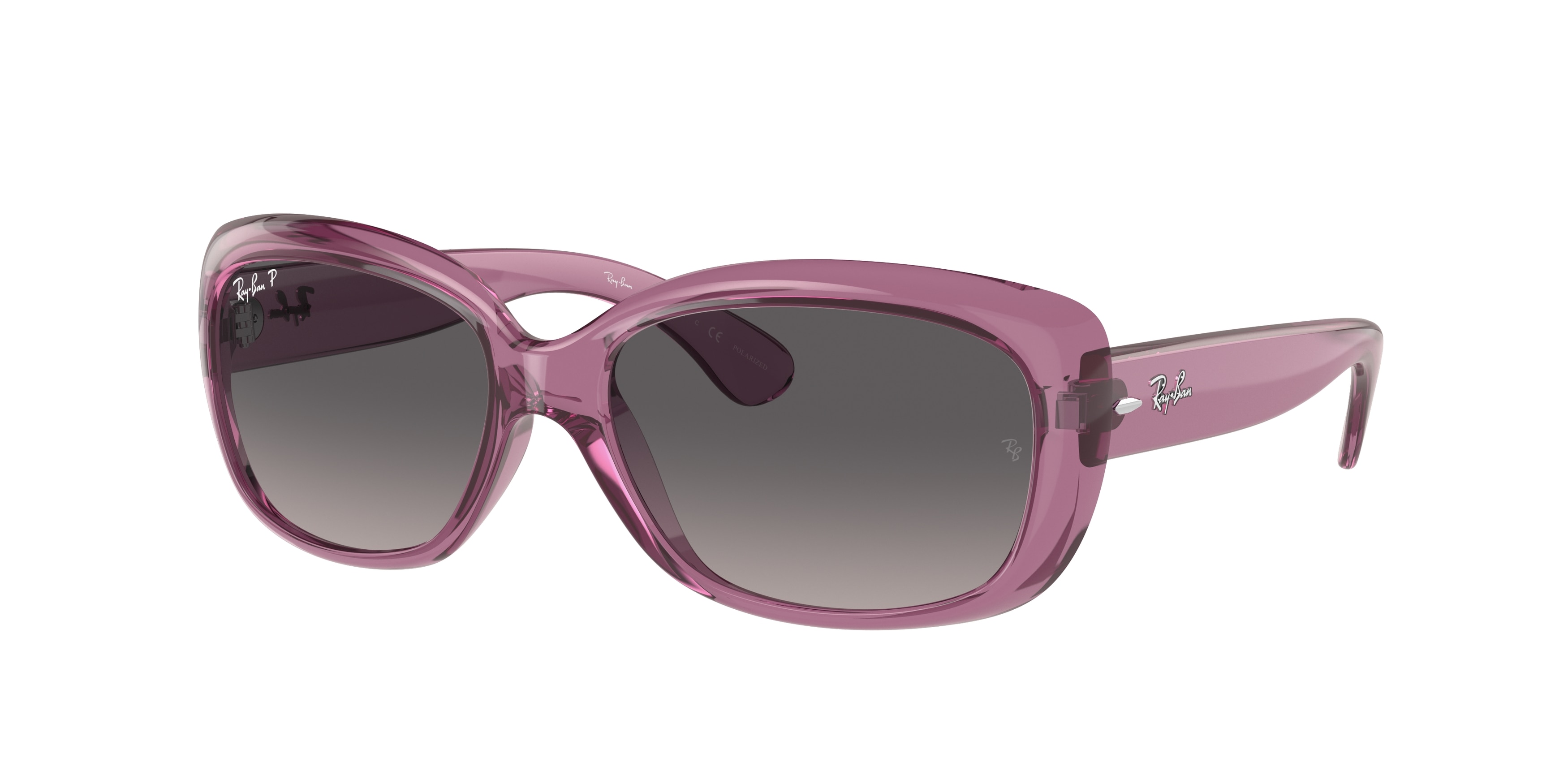 NEW Ray-Ban Jackie Ohh Sunglasses Rb4101 Grey Gradient Polarized Lens 58… LADIES RAY BAN RB4101 JACKIE OHH GRAY GRADIENT POLARIZED  main image 4