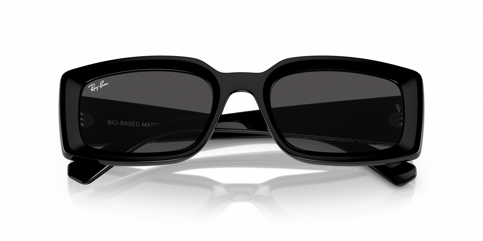 Ray-Ban RB4395 667787 Kiliane Sunglasses - Black Frame, Dark Grey 