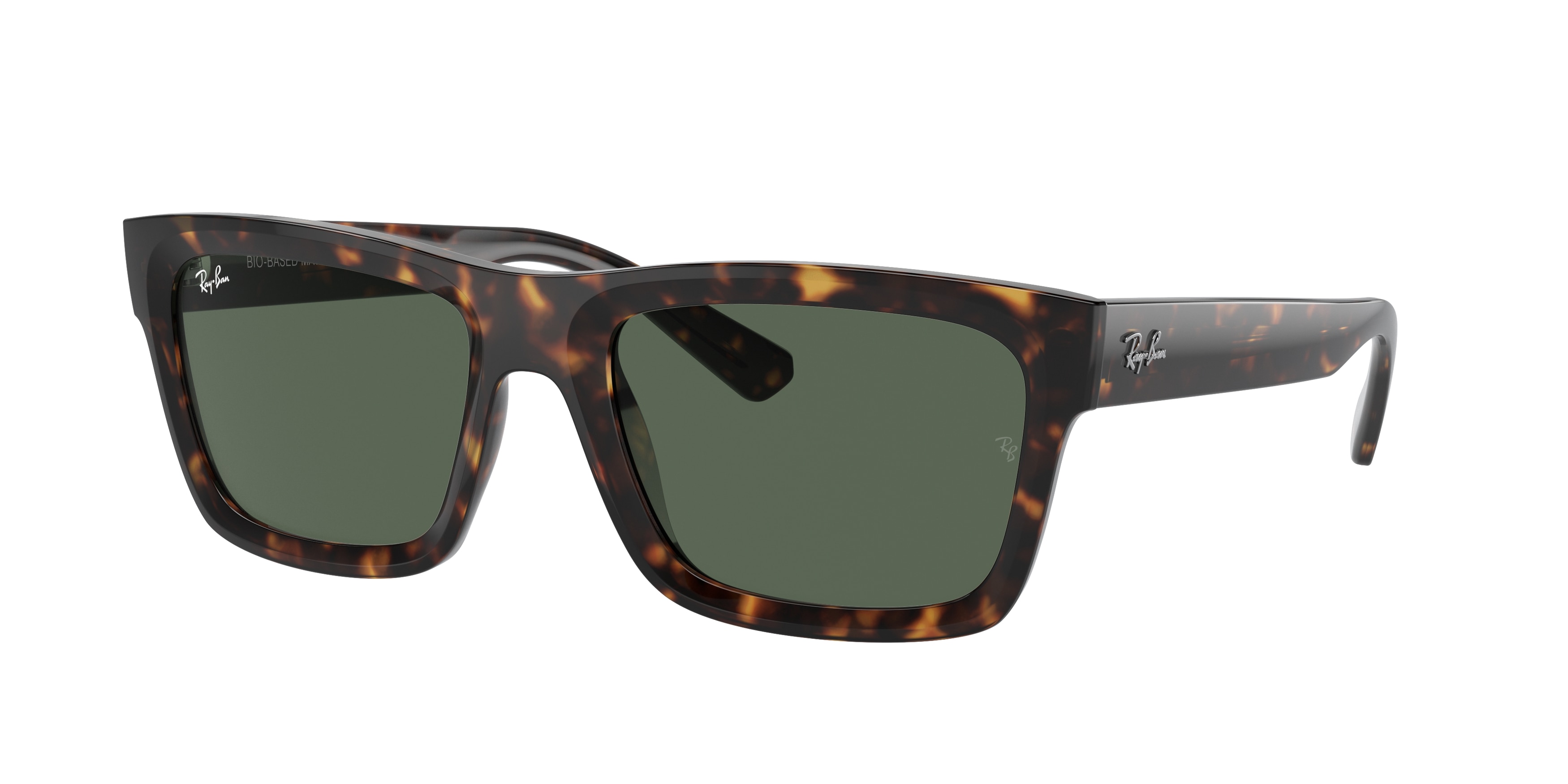 Ray-Ban RB4396 Warren Sunglasses - Havana Frame, Blue Lenses  display picture 2