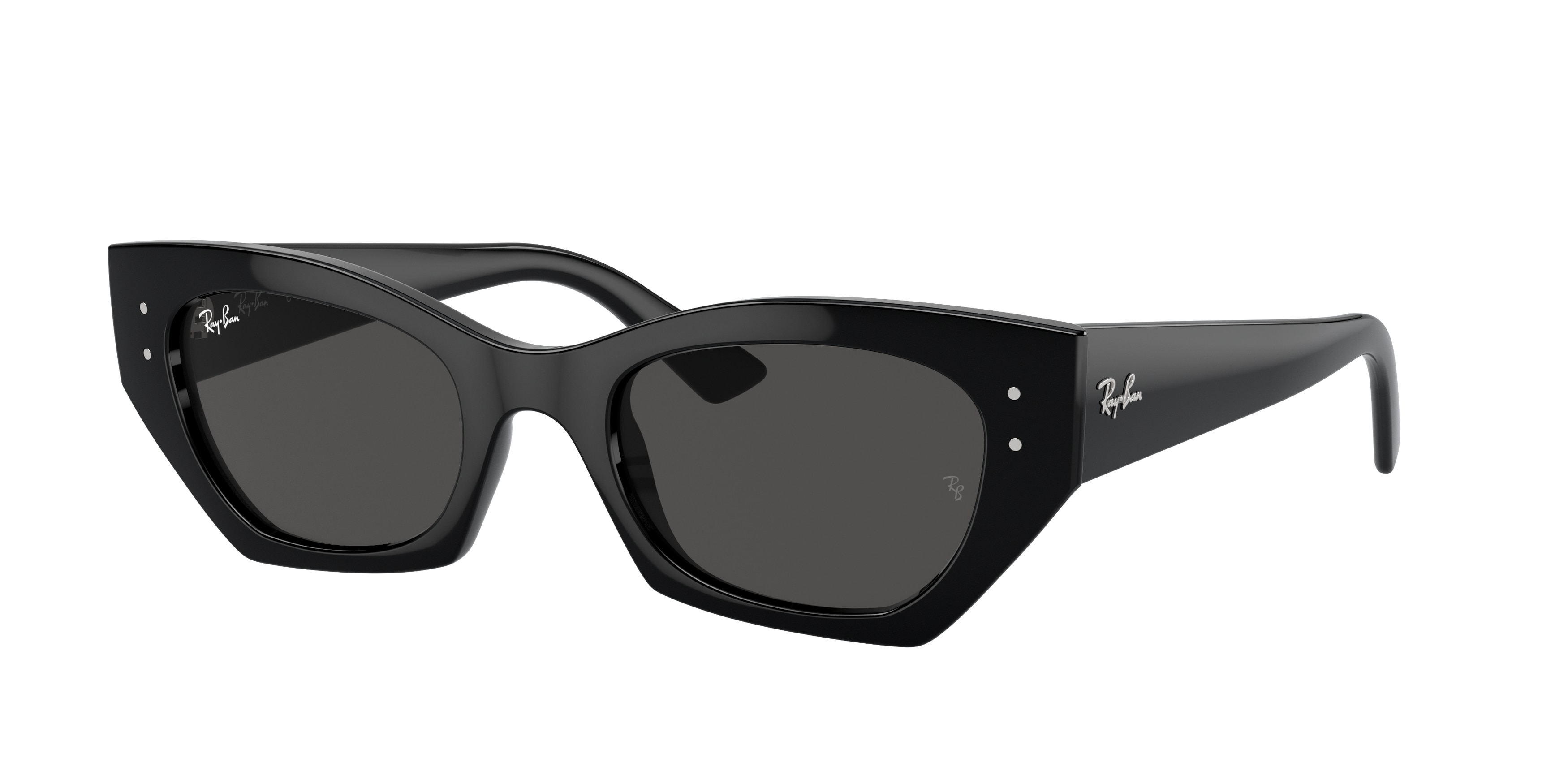 Ray-Ban RB4430 667787 Zena Sunglasses - Black Frame, Dark 