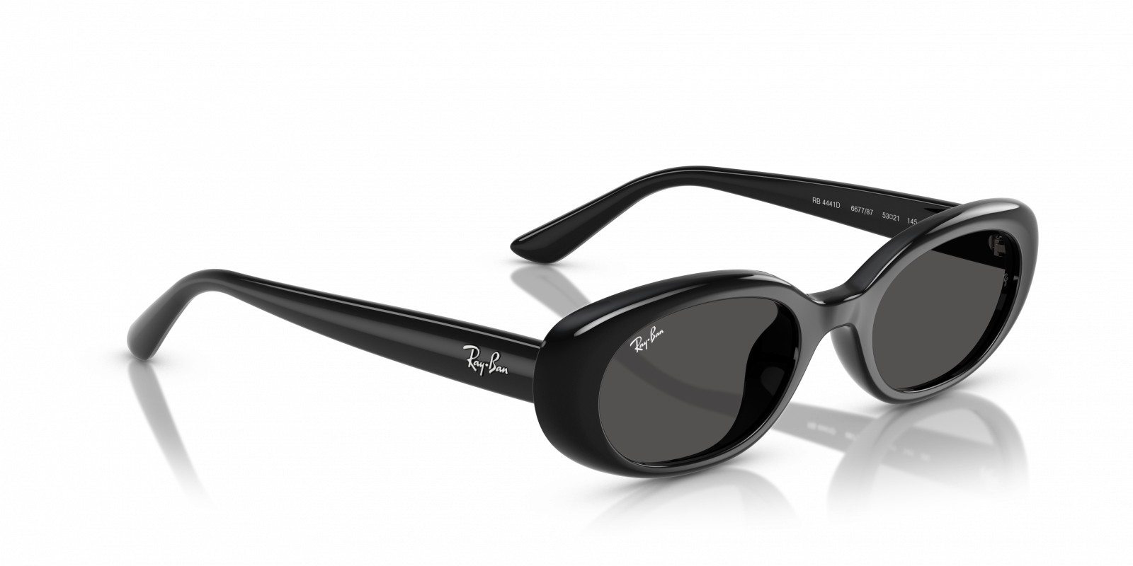 Ray-Ban RB4441D 667787 Black Sunglasses for Men & Women - Amevista