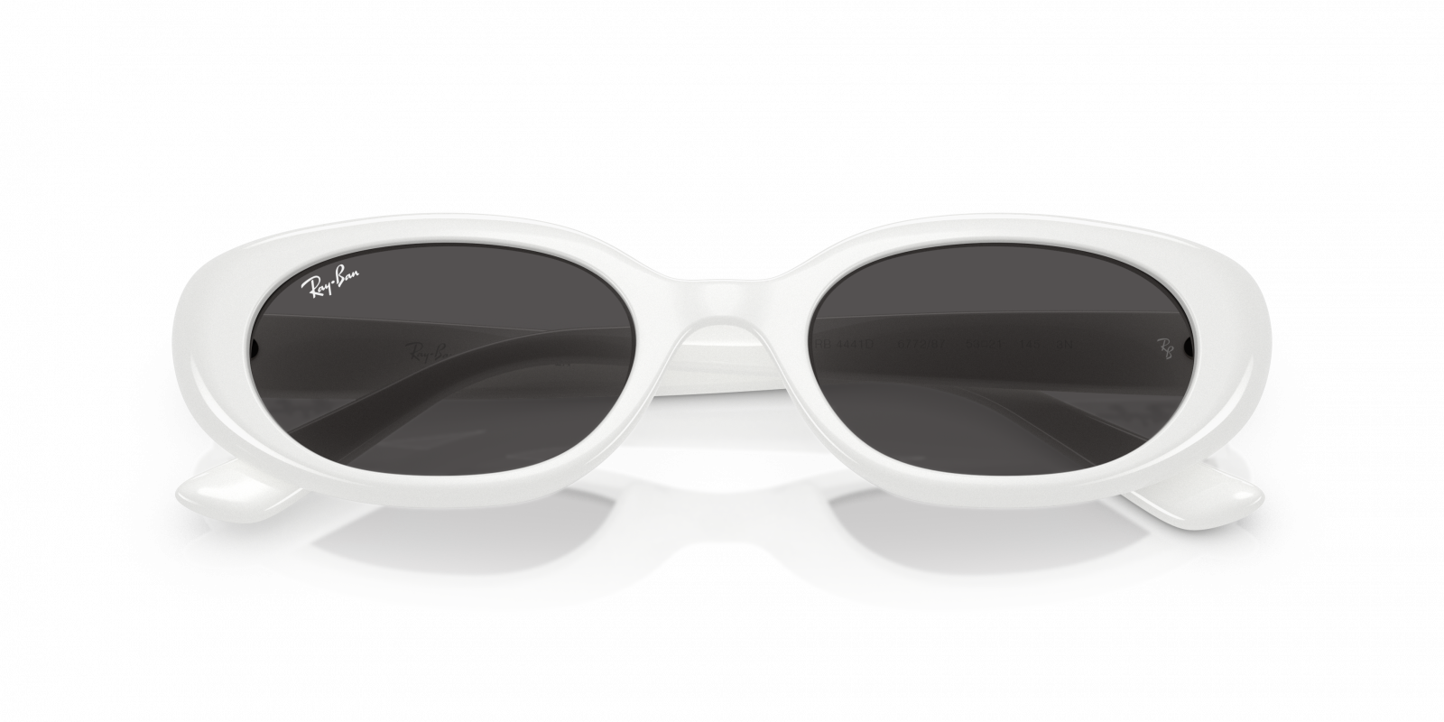 Ray-Ban White Oversized Round Sunglasses with Dark Lenses Amazon.com: Ray-Ban RBR0103S Round Reverse Sunglasses, Black  main image 3