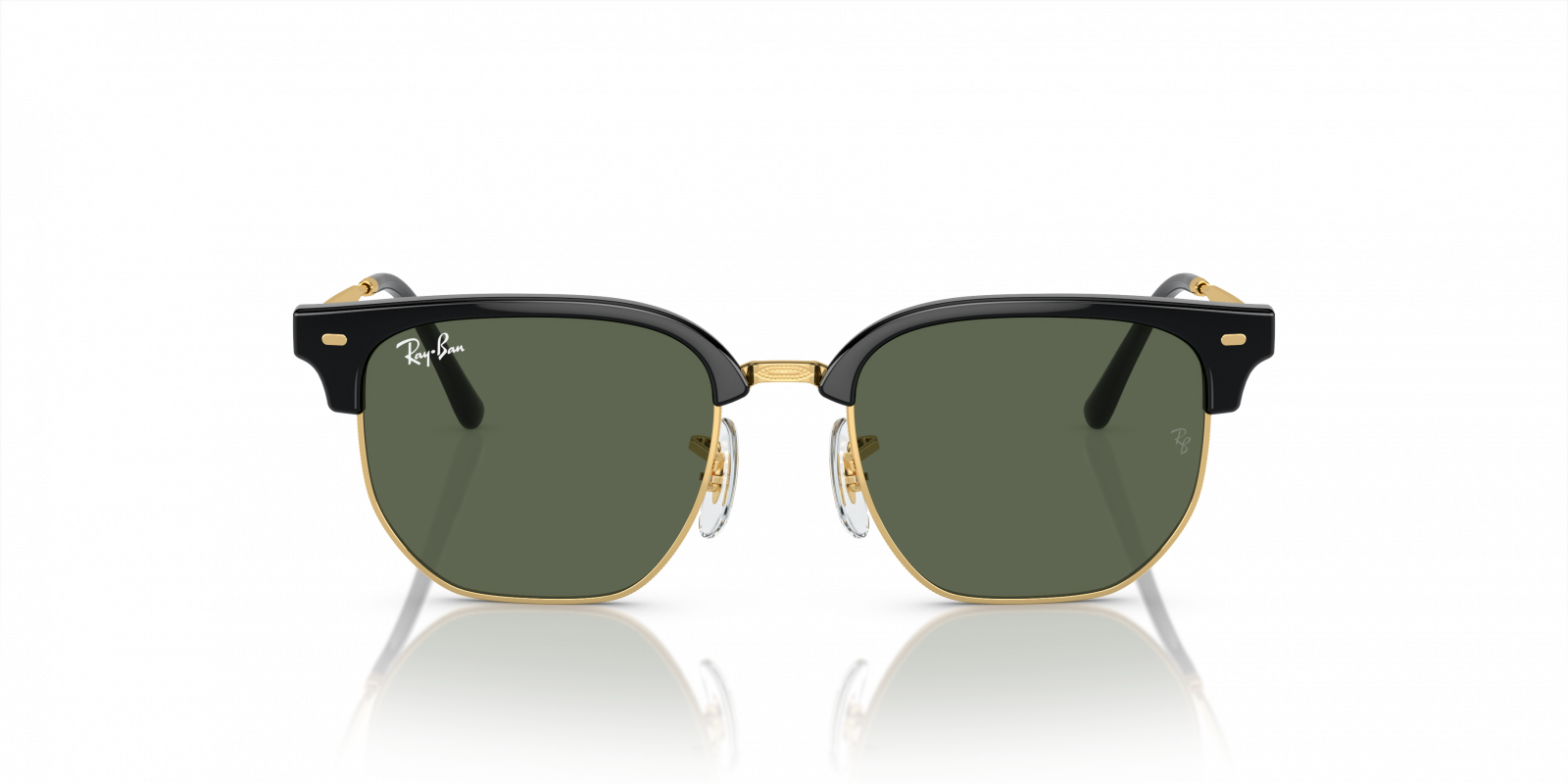 Ray-Ban Black and Gold Polarized Clubmaster Sunglasses Sunglasses Ray-Ban RB0316S Mega Clubmaster Blacked Out  main image 3