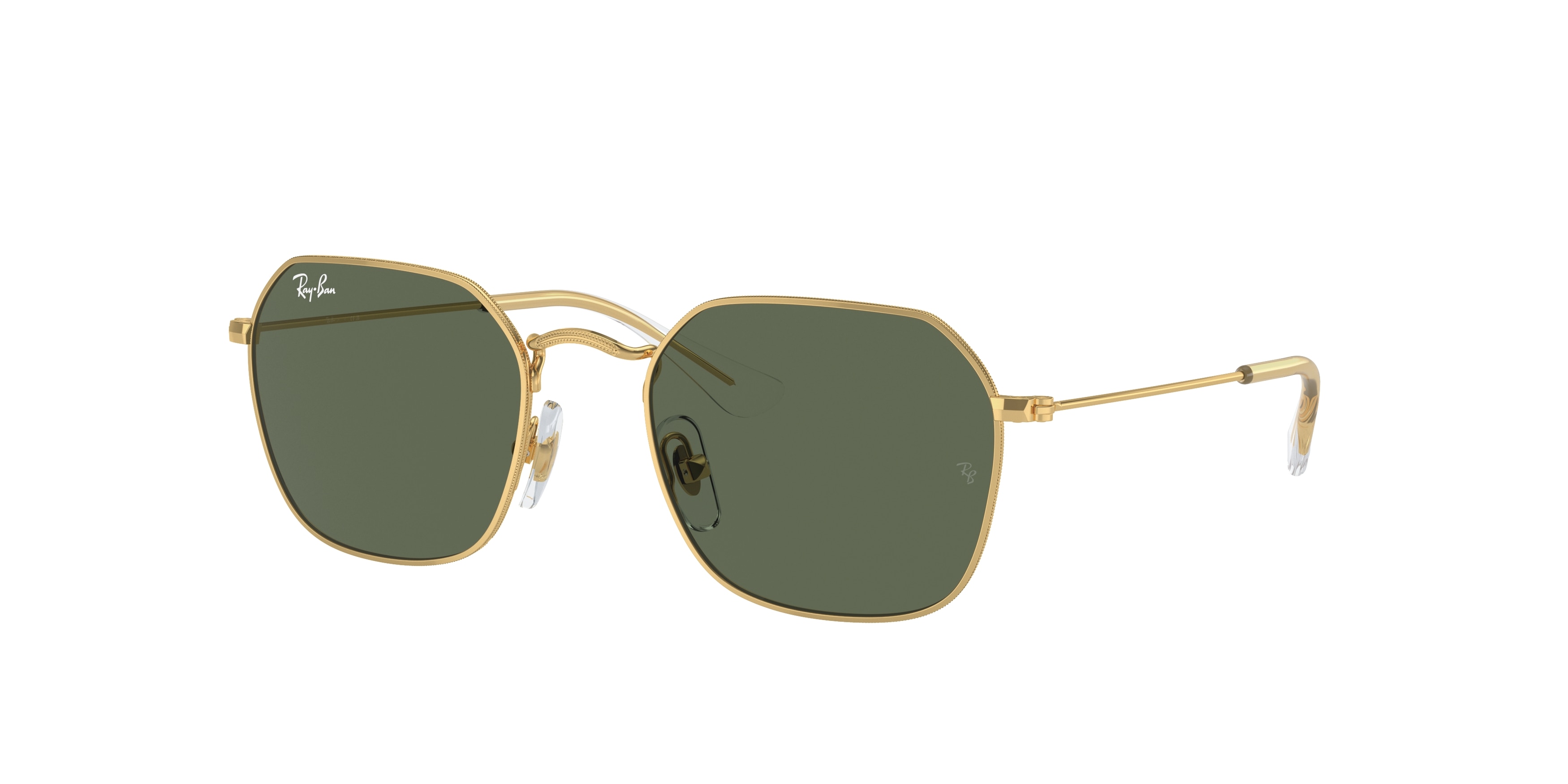 Ray-Ban Gold polarized luxotica Frame Sunglasses with Green Lenses NWT RAY-BAN Sunglasses NEW AVIATOR RB 3625 9196/31 58-14 Gold  main image 4