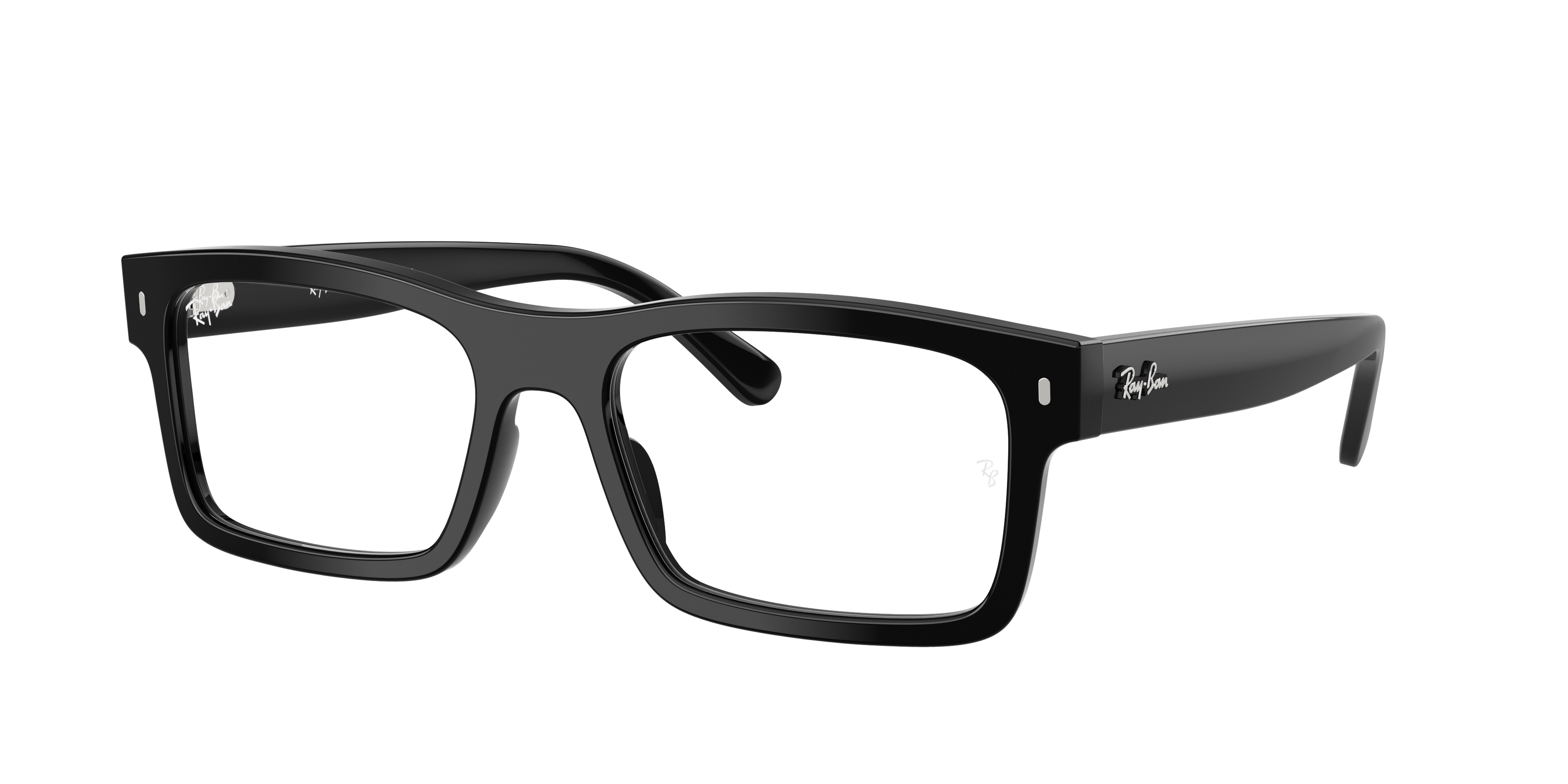 Ray-Ban RX5435 2000 Black Rectangular Glasses - Amevista