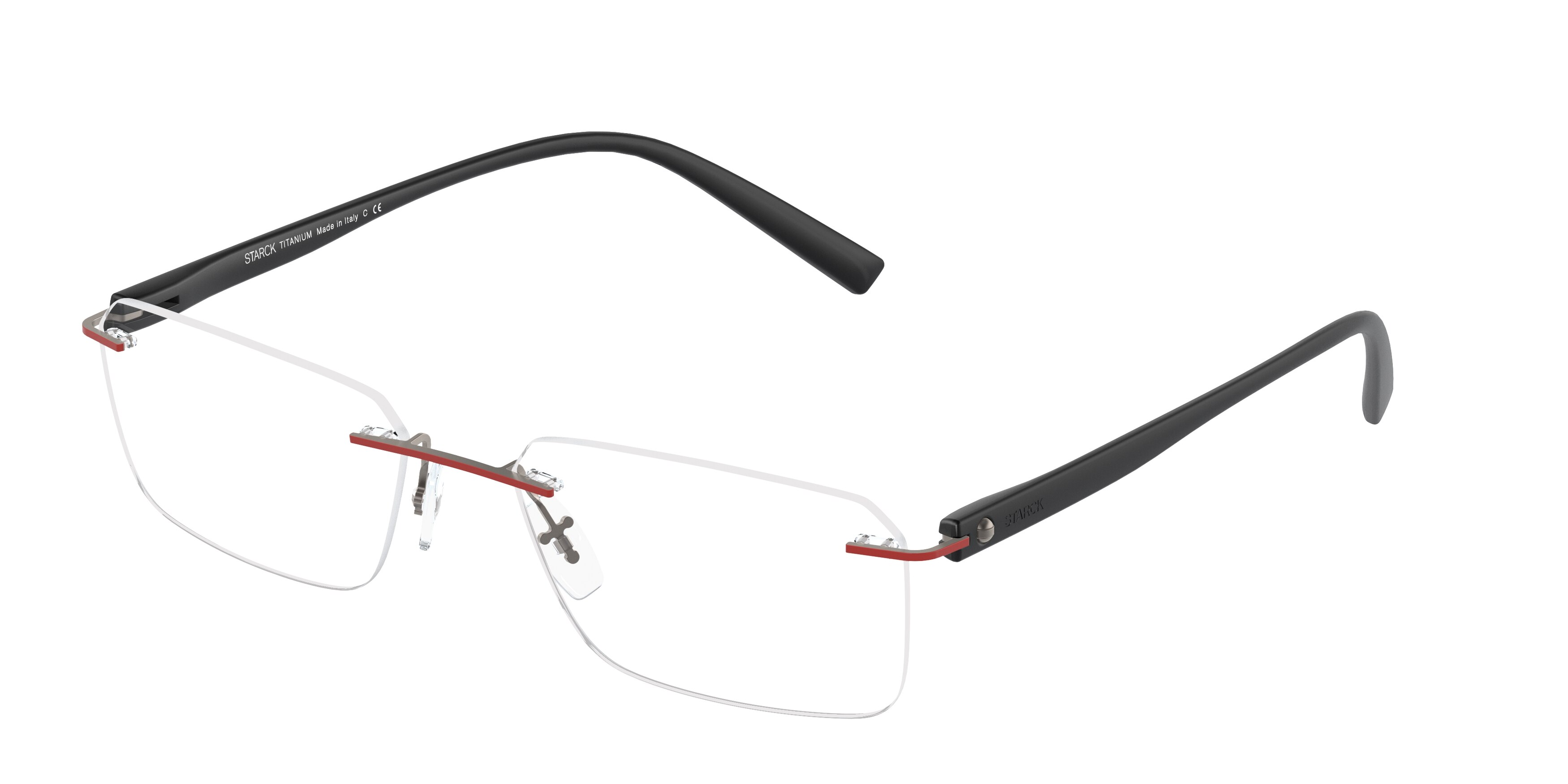 starck rimless glasses