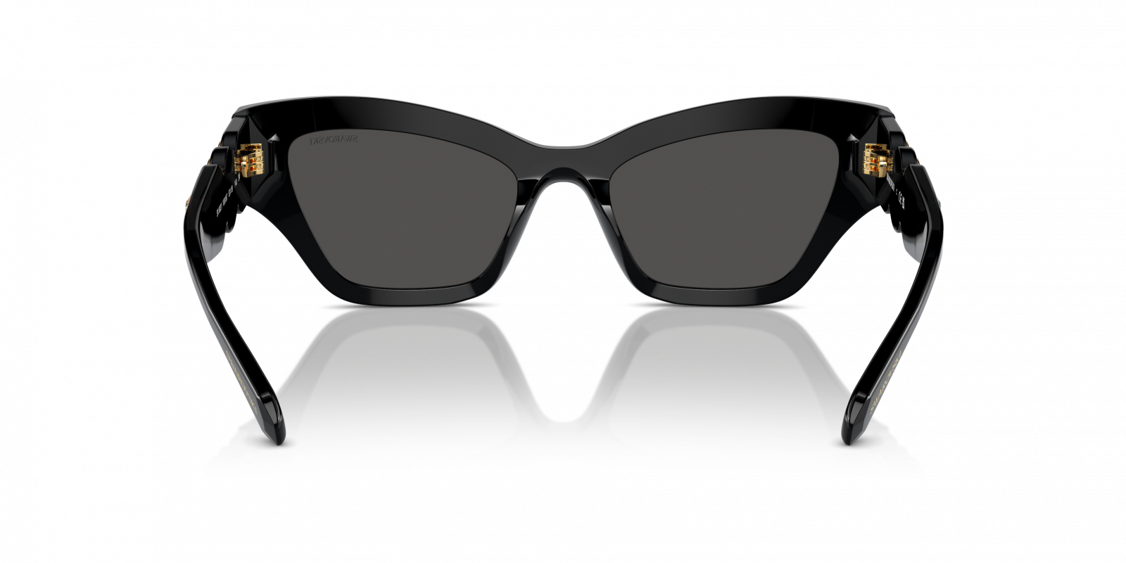 Swarovski Women\'s Sk6021 53Mm Polarized Sunglasses, Black Swarovski SK6021 100187 Women main image 3