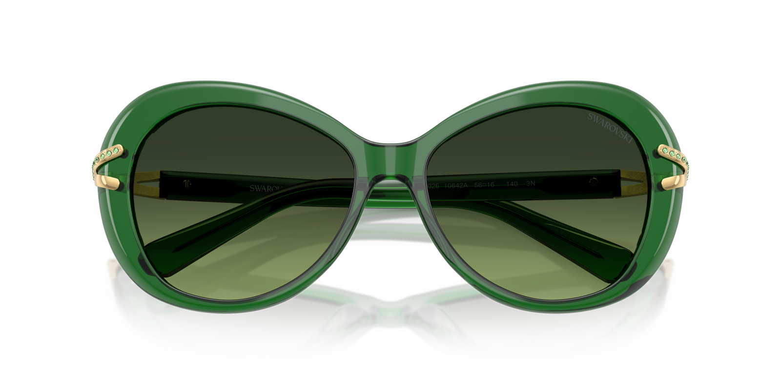 Swarovski Women\'s Sk6026 56Mm Sunglasses, Green 0SK6011__3002_2__P21__shad__qt.png main image 4