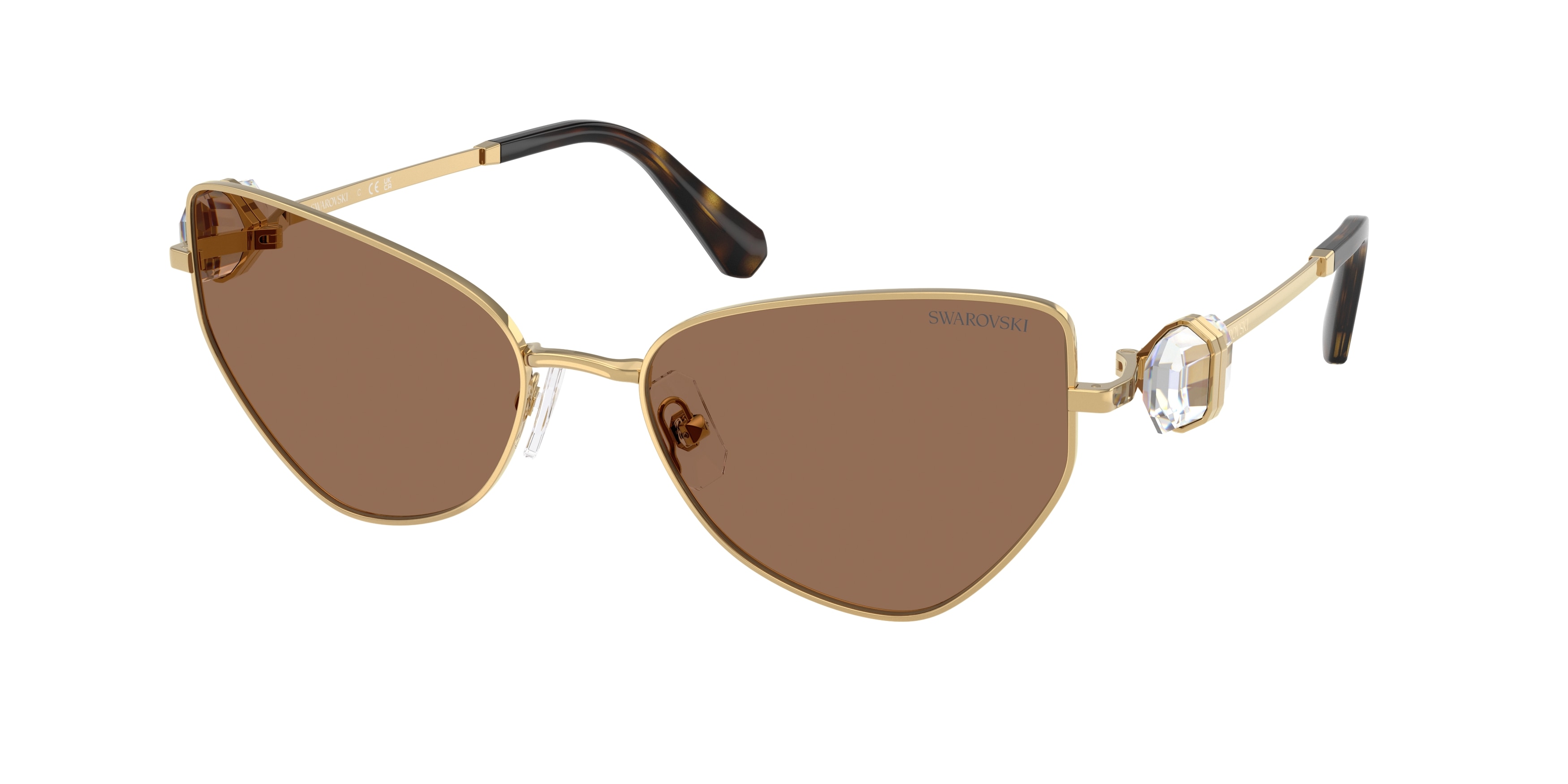 Swarovski SK7003 Gold Sunglasses for Women - Amevista display picture 1