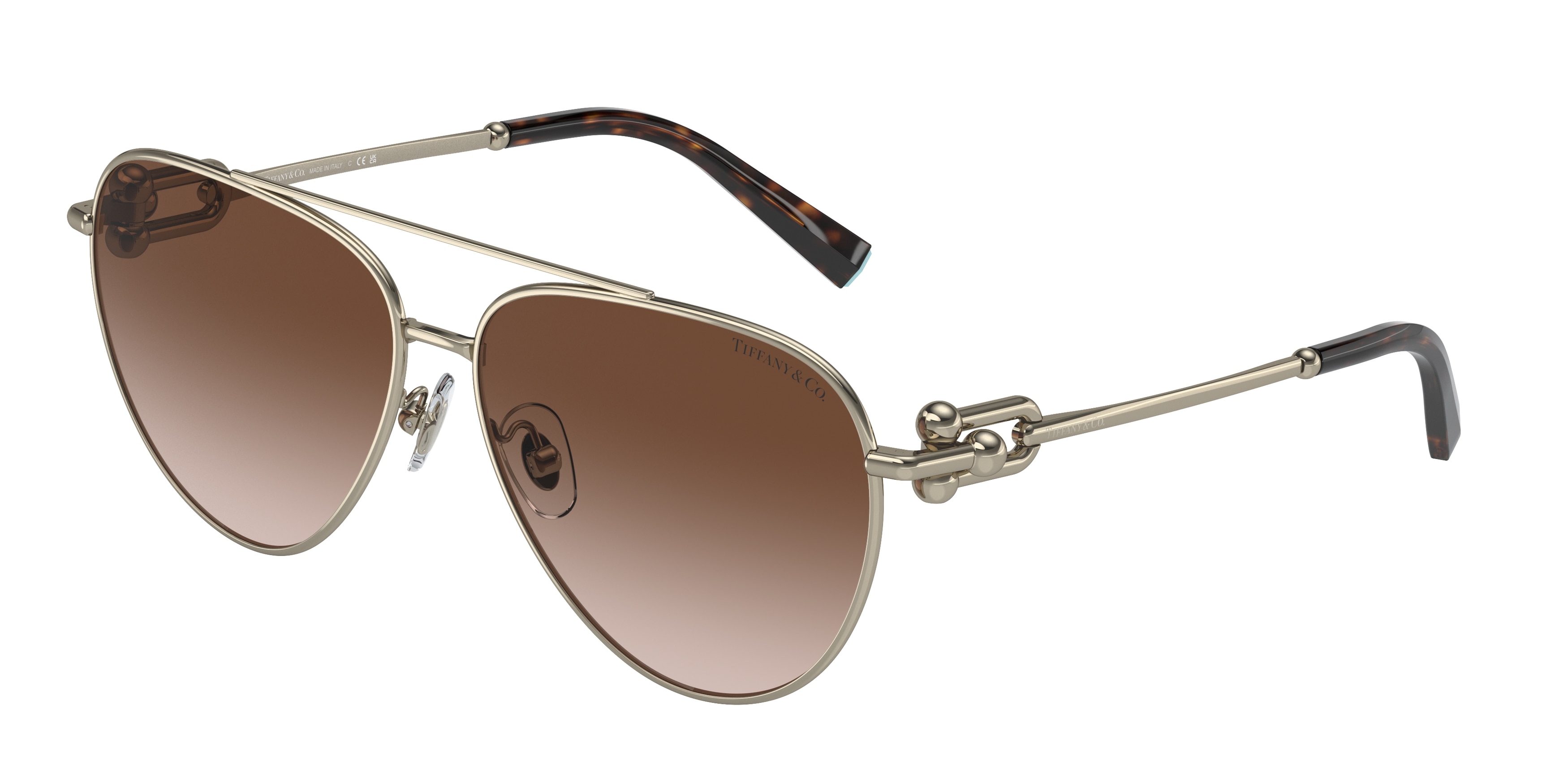 Authentic TIFFANY & CO. Infinity Silver Aviator Sunglass TF 3049B 60019S  NEW | eBay