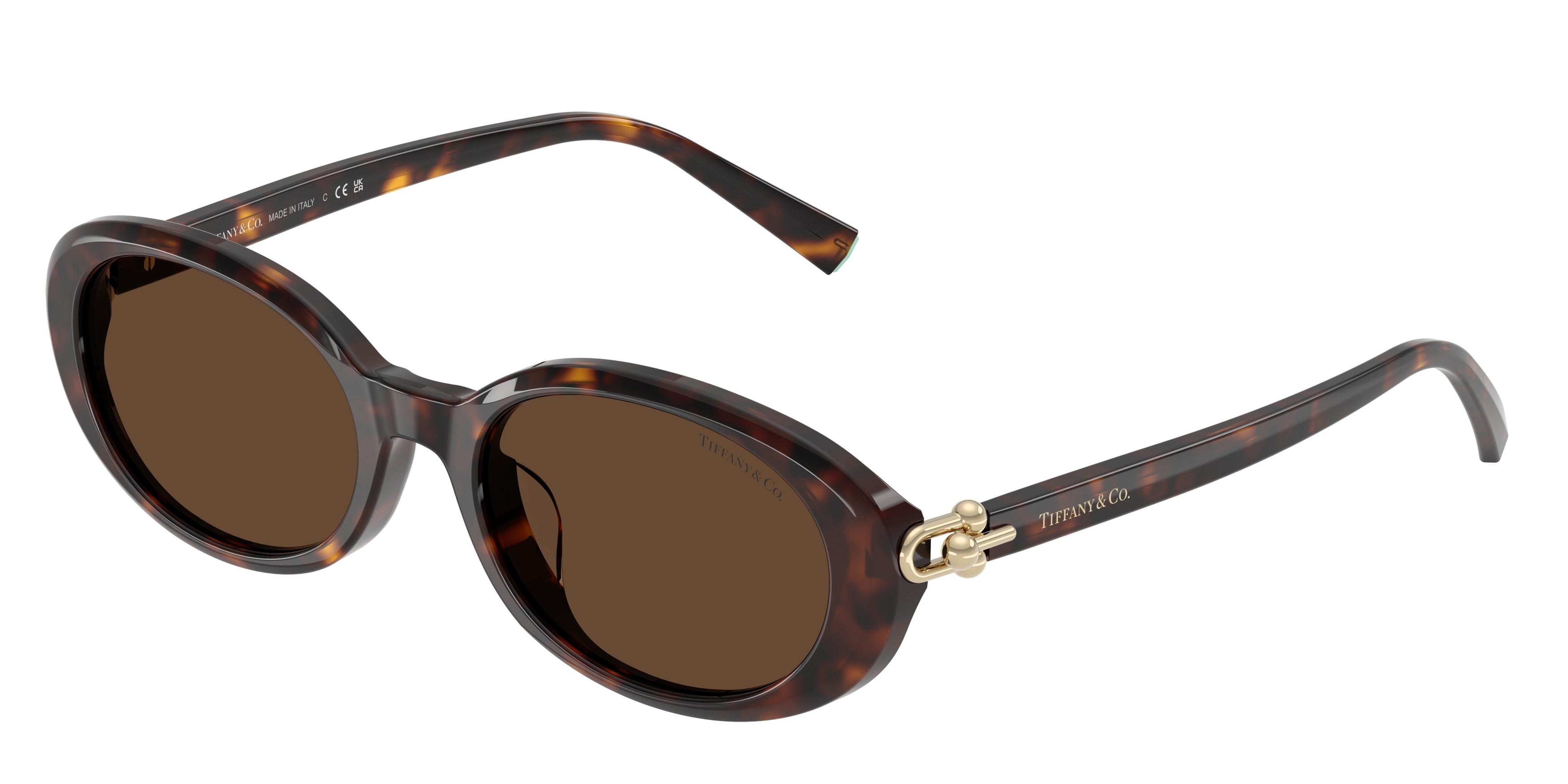 TIFFANY &Co. SUNGLASSES MADE IN ITALY Tiffany T:True Sunglasses in Black Acetate with Gray Lenses  main image 2