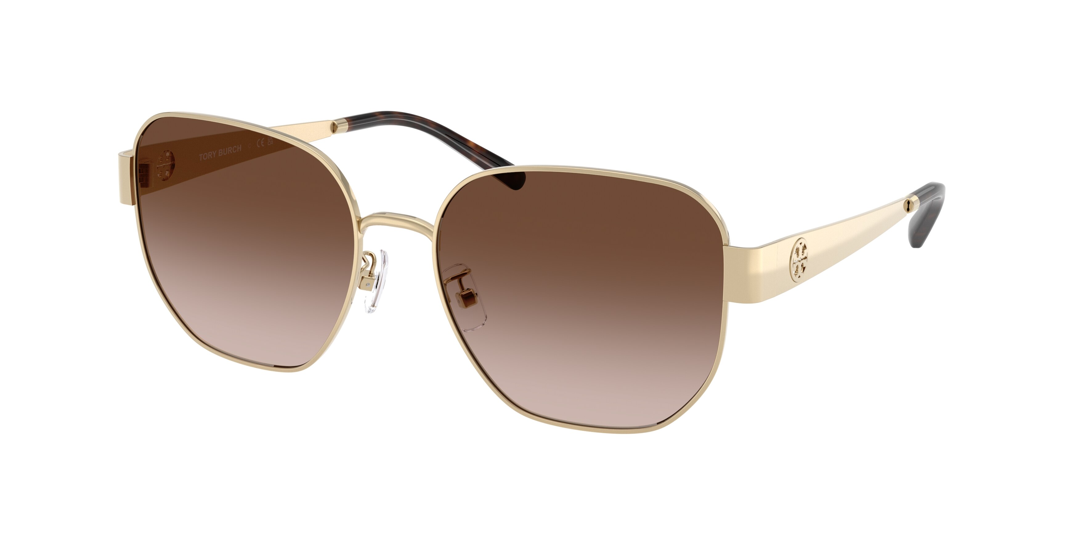 Tory Burch TY6117 Sunglasses MILLER METAL SQUARE LIGHT GOLD 6117334613 TORY BURCH main image 4