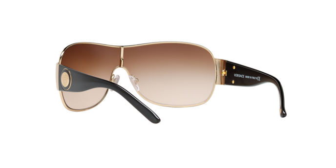 Versace VE2101 Versace VE2101 1002/13 Sunglasses Gold/Brown Gradient Shield  main image 3