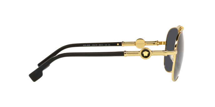 Versace VE2236 100287 Gold Aviator Sunglasses - Amevista display picture 2