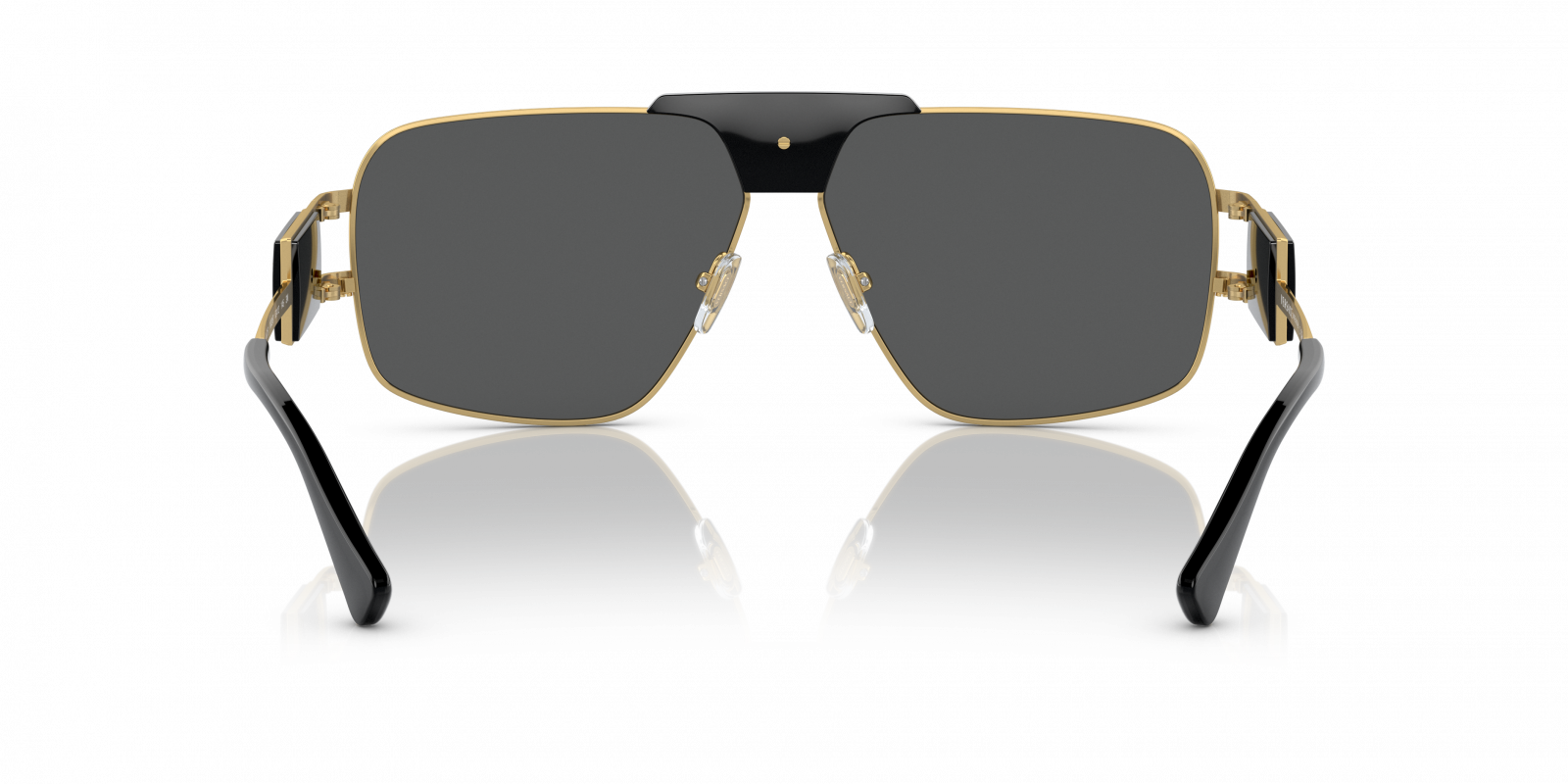 NWT Versace VE2251 Gold Rectangle 63mm Sunglasses Amazon.com: Versace VE 2251 10026G Light Gold Metal  main image 2