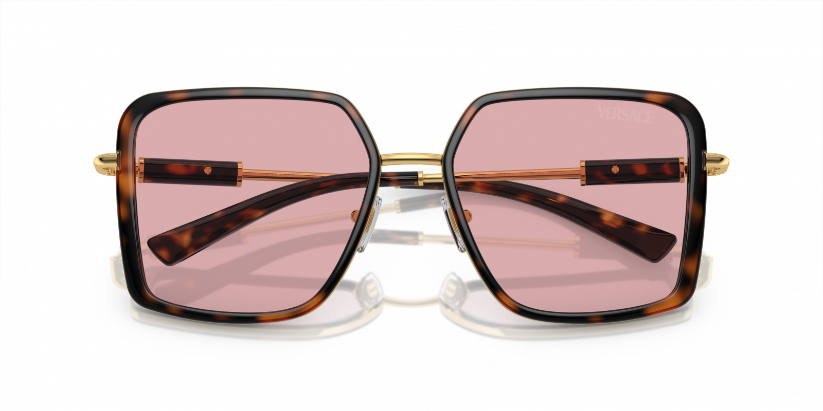 SALE! NEW Versace VE2261 100284 Havana Light Violet Square Unisex Sunglasses Versace VE2261 Havana / Light Violet • EyeWearThese.com main image 4