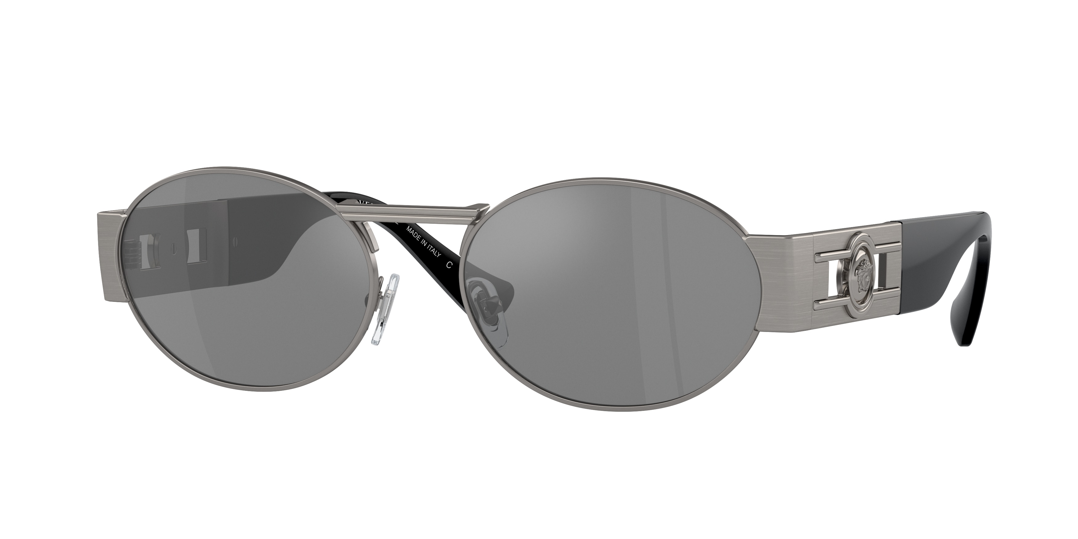 Versace Silver Embellished Sunglasses Amazon.com: Versace Sunglasses VE 4470 B 54741U Perla Grey  main image 4