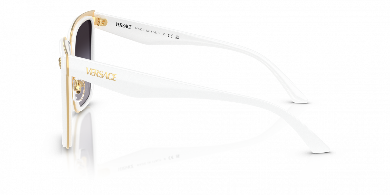 Versace VE2278D 314/8G Square Sunglasses - White/Gold/Grey Versace VE2278D 314/8G (3 stores) see the best price » main image 4