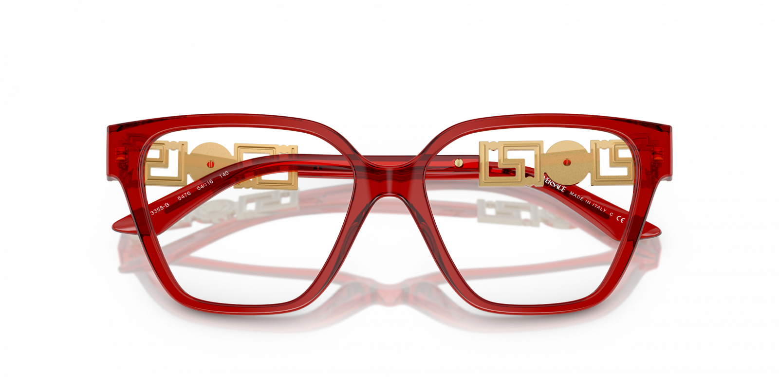Versace EYEGLASSES VE3358B-5476-54 New with case Versace VE3358B black frame main image 4