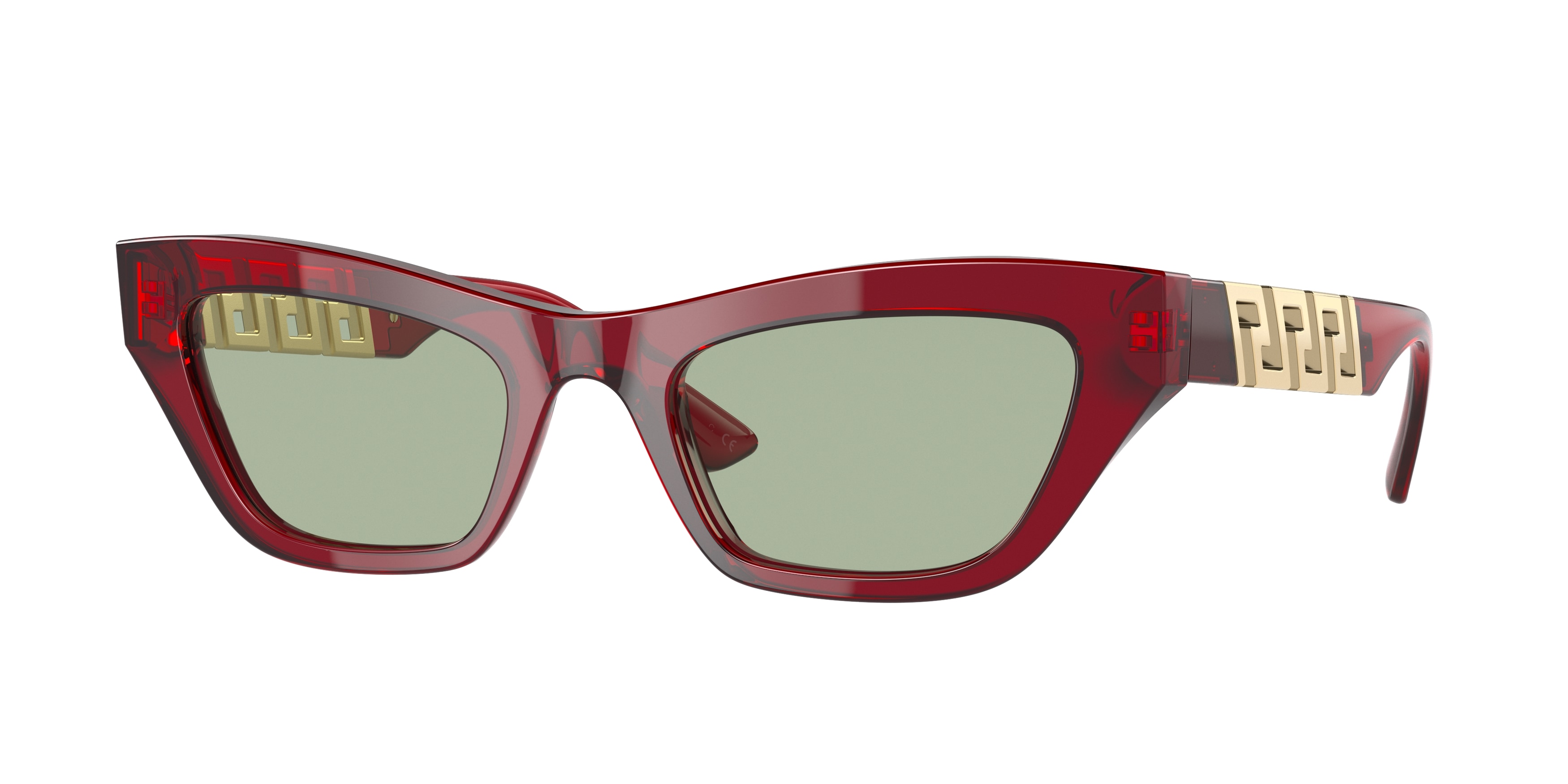 NWT Versace VE4419 Transparent Red Cat Eye 52mm Sunglasses Versace Women main image 2