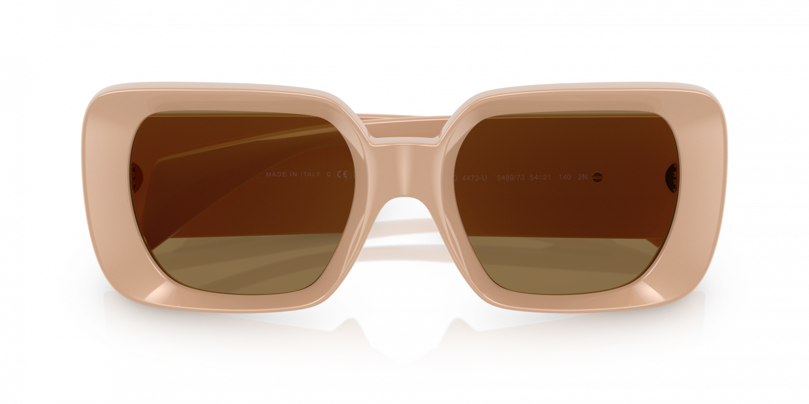 NWT Versace VE4473U Beige Oversized 54mm Sunglasses Versace 0VE4473U 548973 Sunglasses Beige 54mm | Lens & Luxe main image 3
