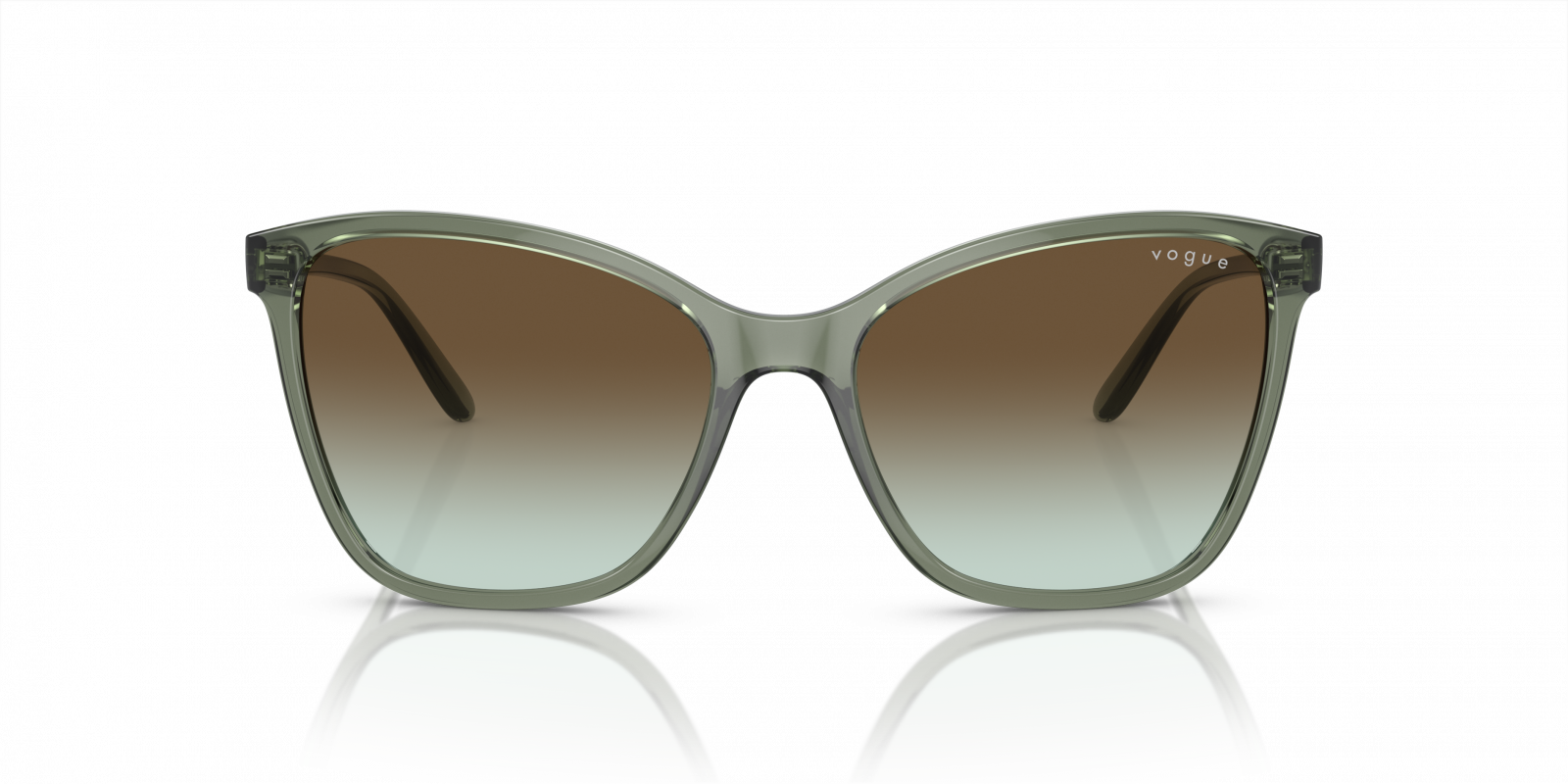 Vogue sunglasses with heart on the temple. Vogue VO4346S Sunglasses 51529A Rose Gold - eye-oo.com main image 3