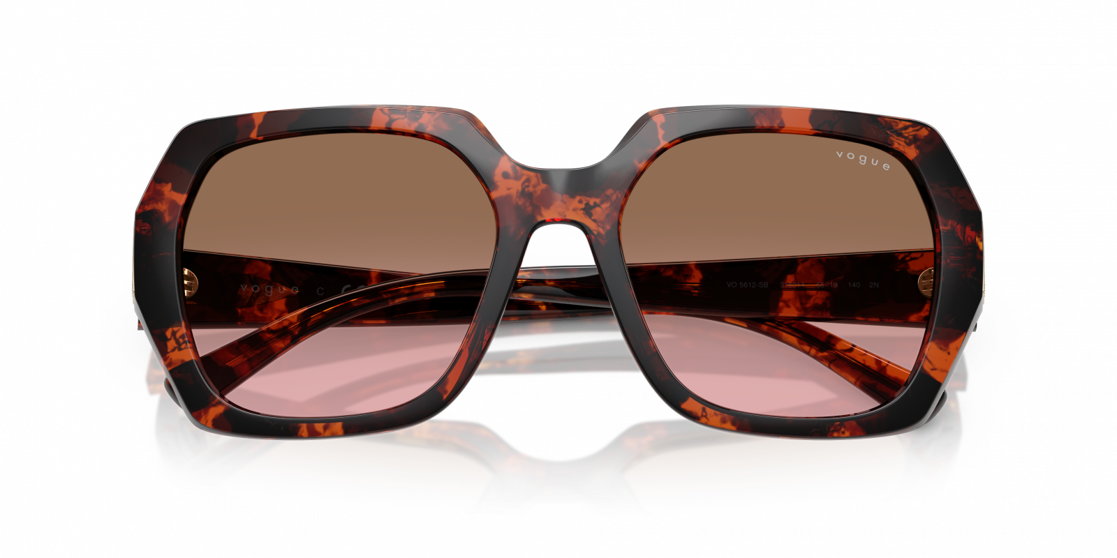 Vogue Oversized Tortoiseshell Sunglasses Adding a little color to sunny days. ? VOGUE VO5666S main image 4