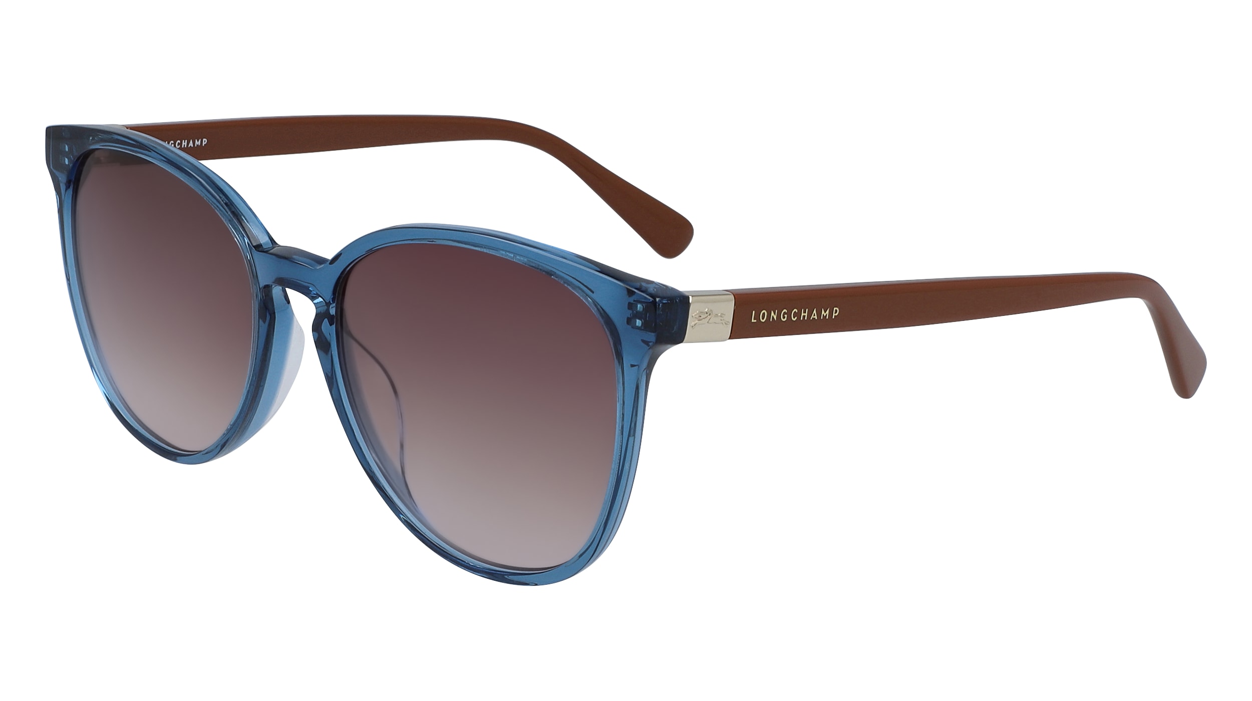 NWT Longchamp LO647S Round 53mm Sunglasses LONGCHAMP LO647S 228 Tortoise Womens Round Gradient  main image 2