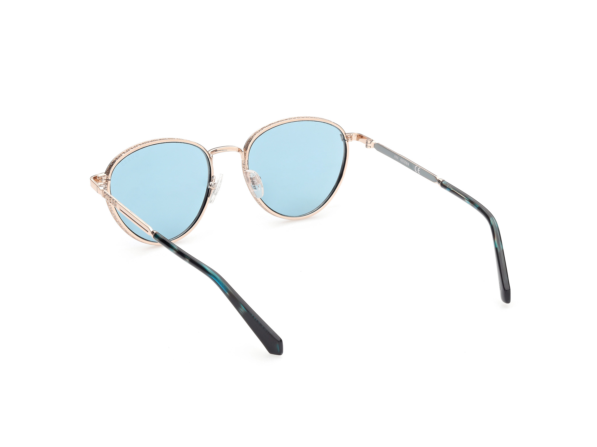 GUESS GU5205-32W-52 Sunglasses Size 52mm 145mm 18 Gold SUNGLASSES Guess Sunglasses GU5205 32W Gold Blue Gradient | Fruugo NZ main image 3