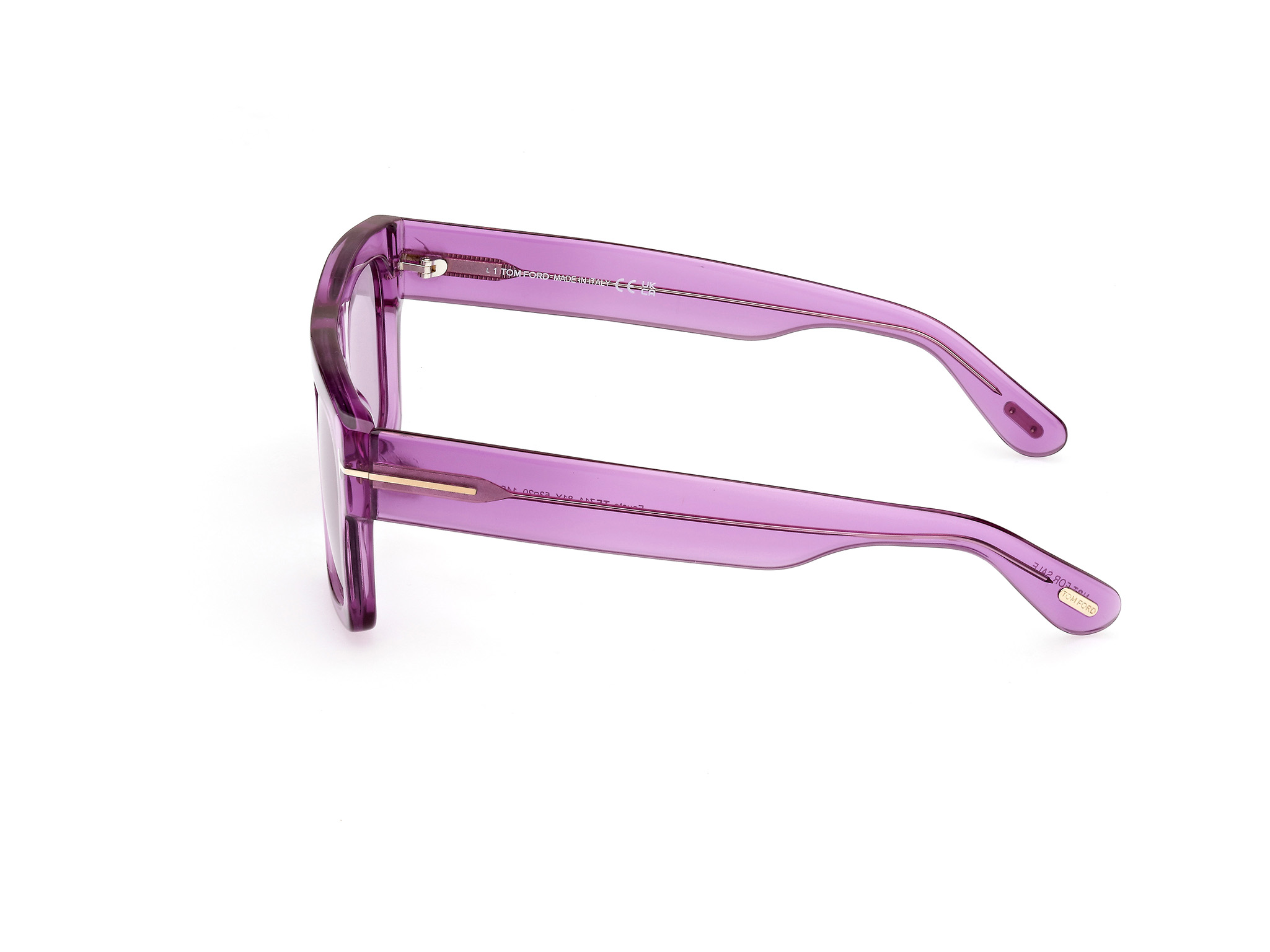 NWT Tom Ford purple sunglasses Tom Ford Fausto Sunglasses FT0711 81Y Shiny Violet - eye-oo.com main image 2