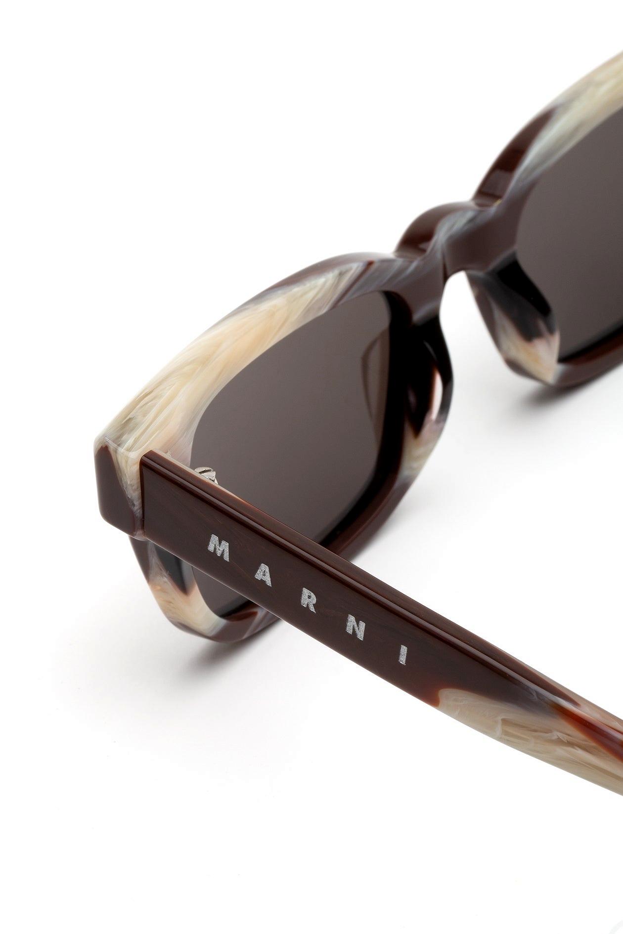 Marni I0YF A7C Floosa Chocolate Horn 
